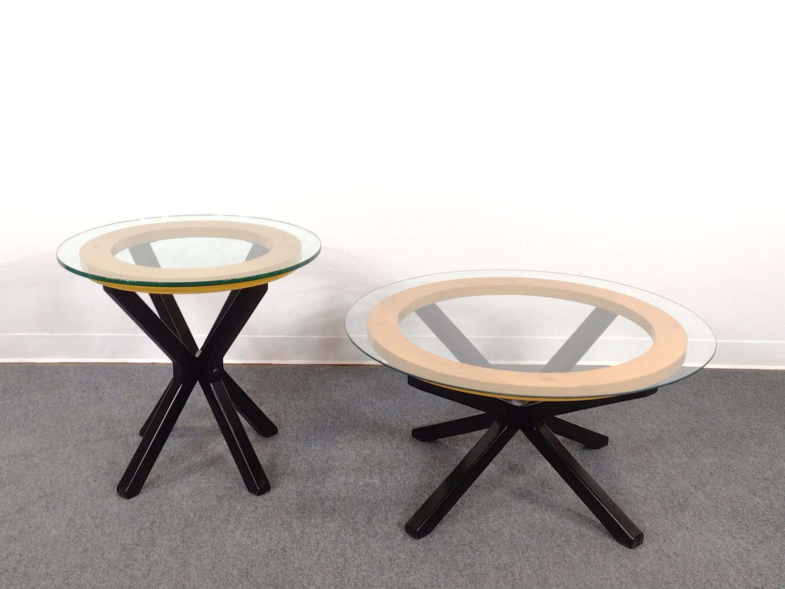 Glass Top Coffee Table & End Table Set (1 of 5)