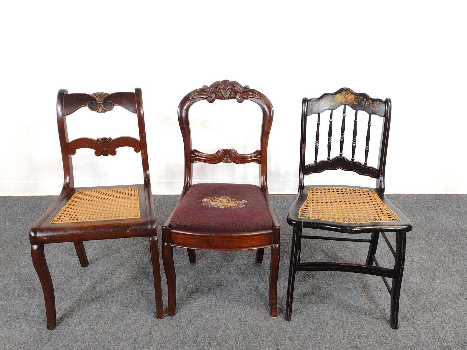 Three Side Chairs Incl. Needlepoint (1 of 7)