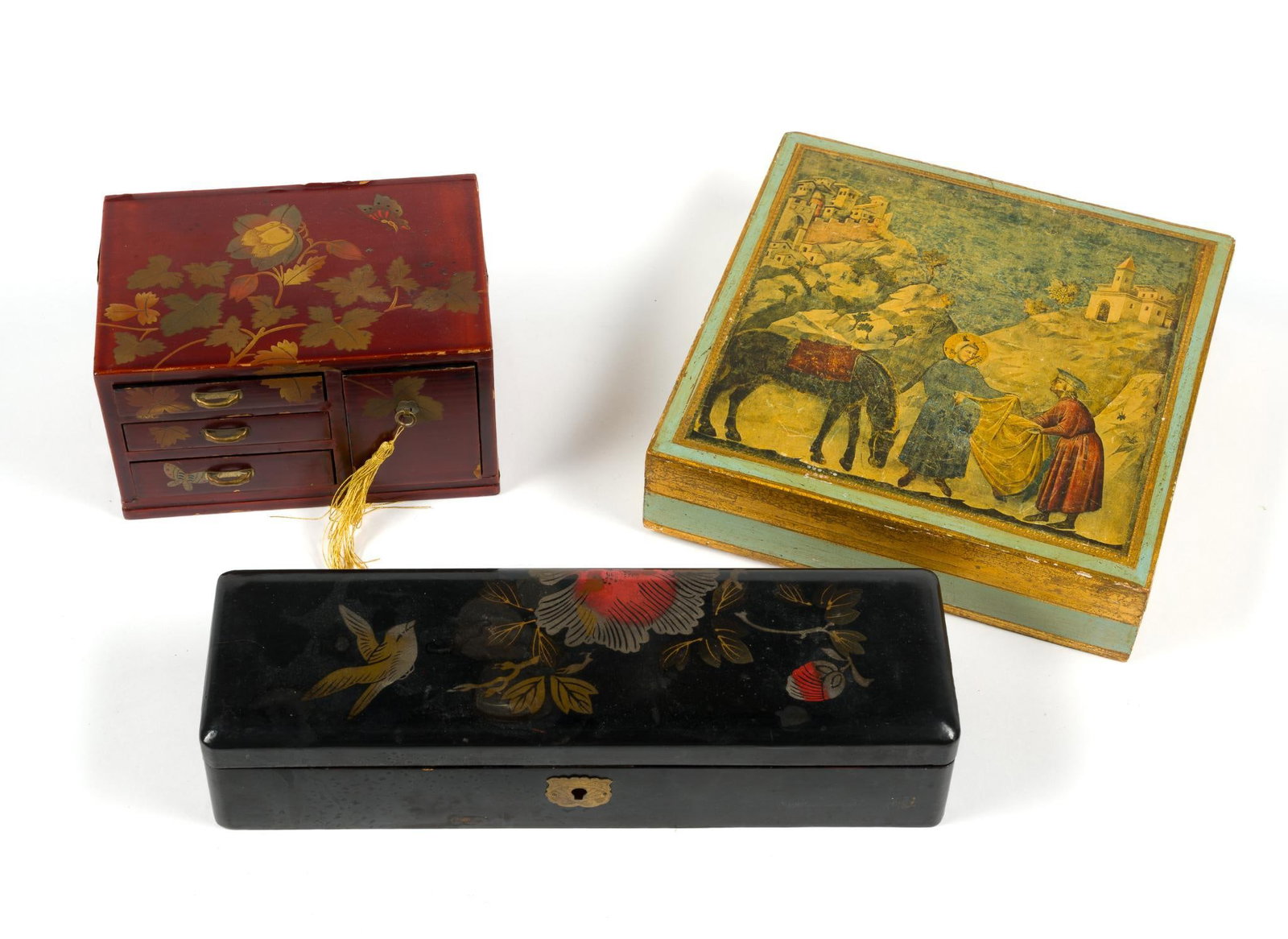3 Decorative Wooden Boxes (1 of 4)