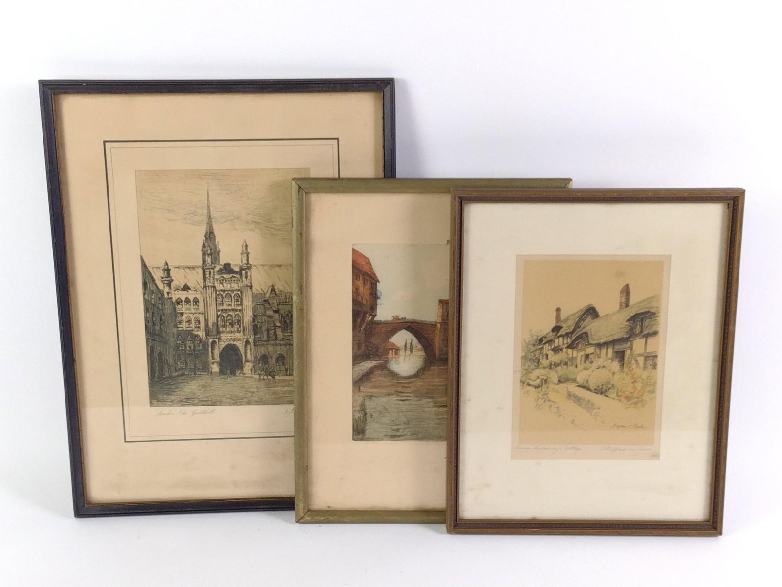 3 Antique Framed Lithographs (1 of 7)