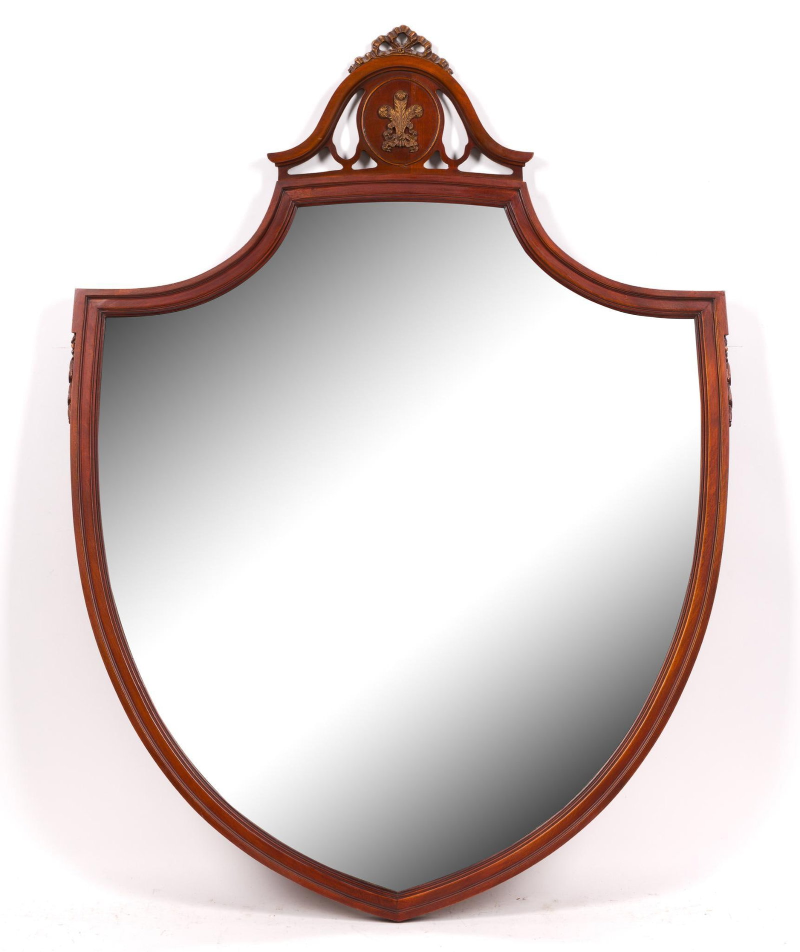 Wooden Federal Style Carved Shield Mirror (1 of 5)