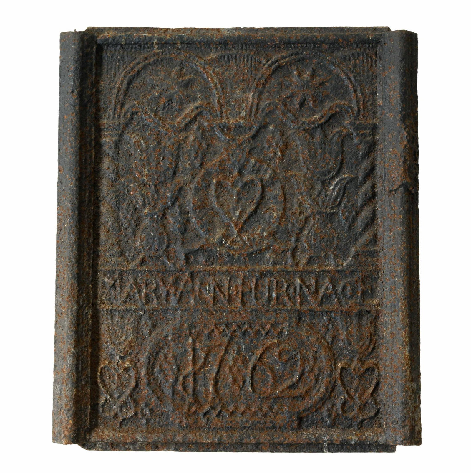 (Early Republic Period) Pennsylvania Cast Iron Jamb Stove Plate (1 of 2)