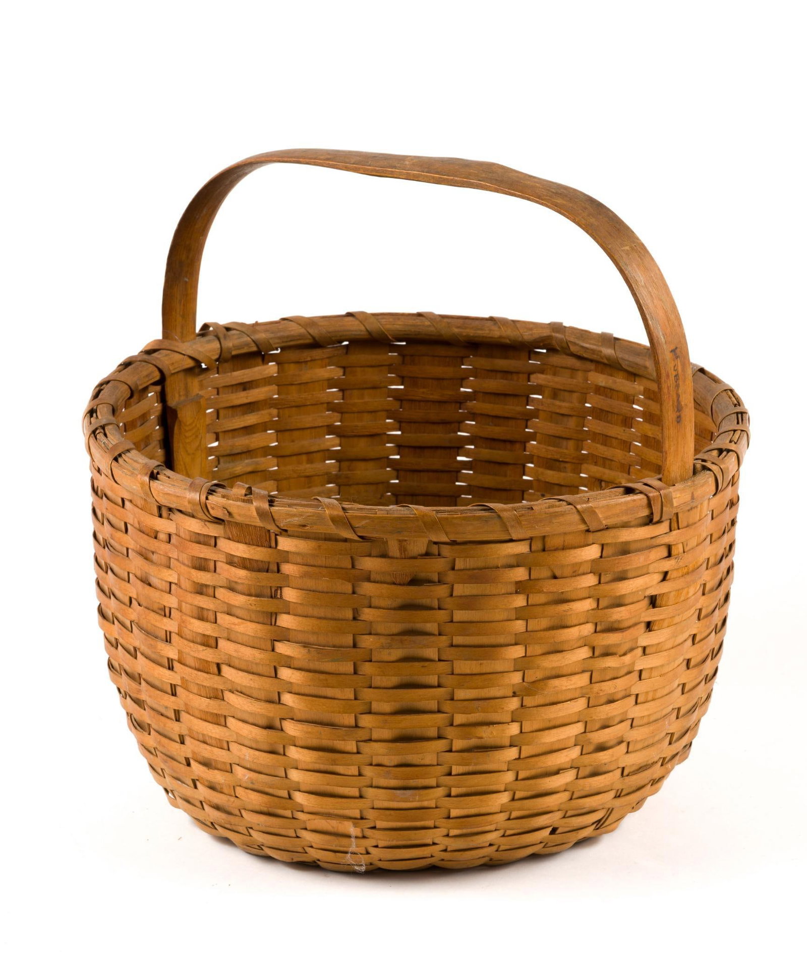 (Early Republic Era) Antique Woven Basket (1 of 3)