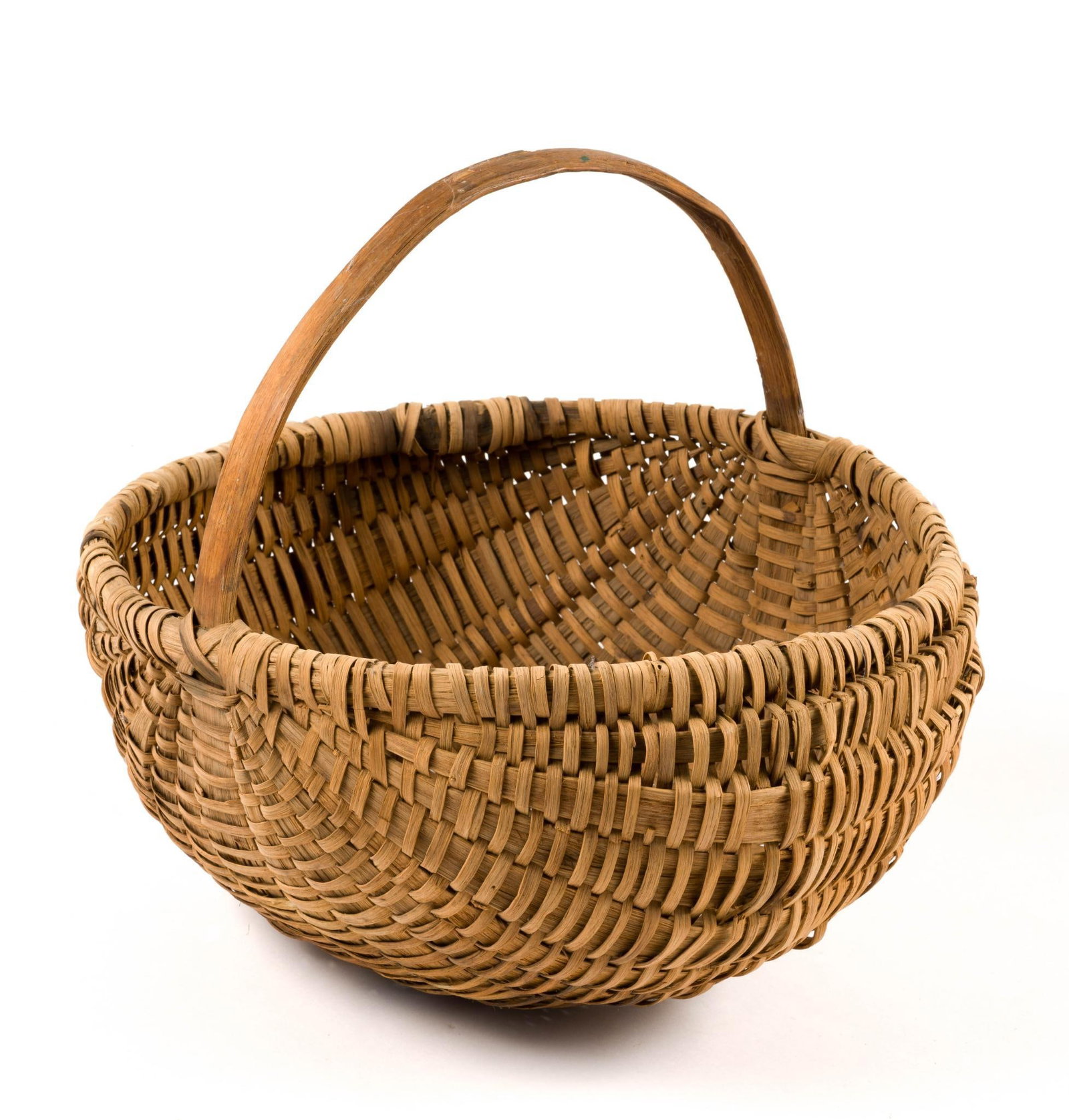 (Early Republic Era) Antique Woven Basket (1 of 3)