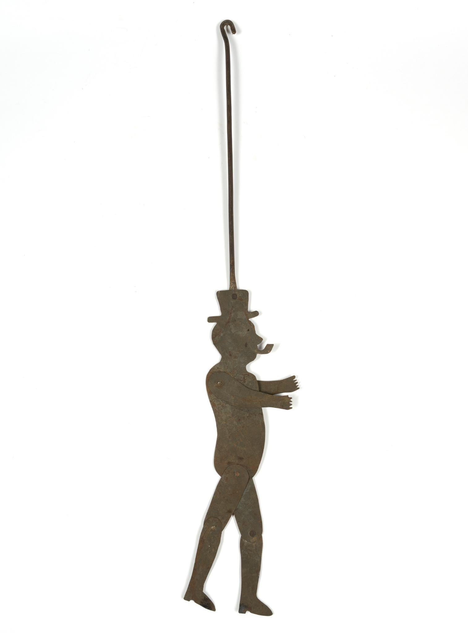 (Antebellum Era) Metal Folk Art Dancing Man (1 of 2)
