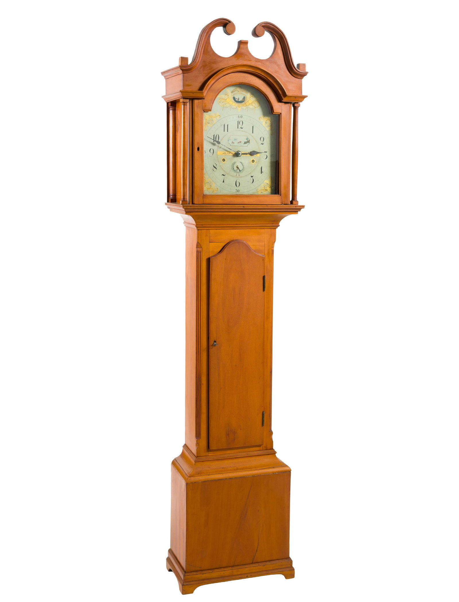 (Civil War Era) Silas Hoadley (Plymouth, Connecticut) New England Tall Case Clock (1 of 9)