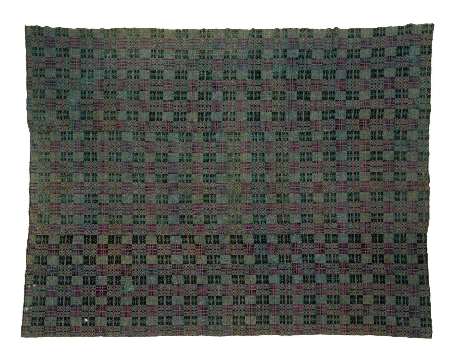 (Civil War Era) Antique Jacquard Coverlet (1 of 3)