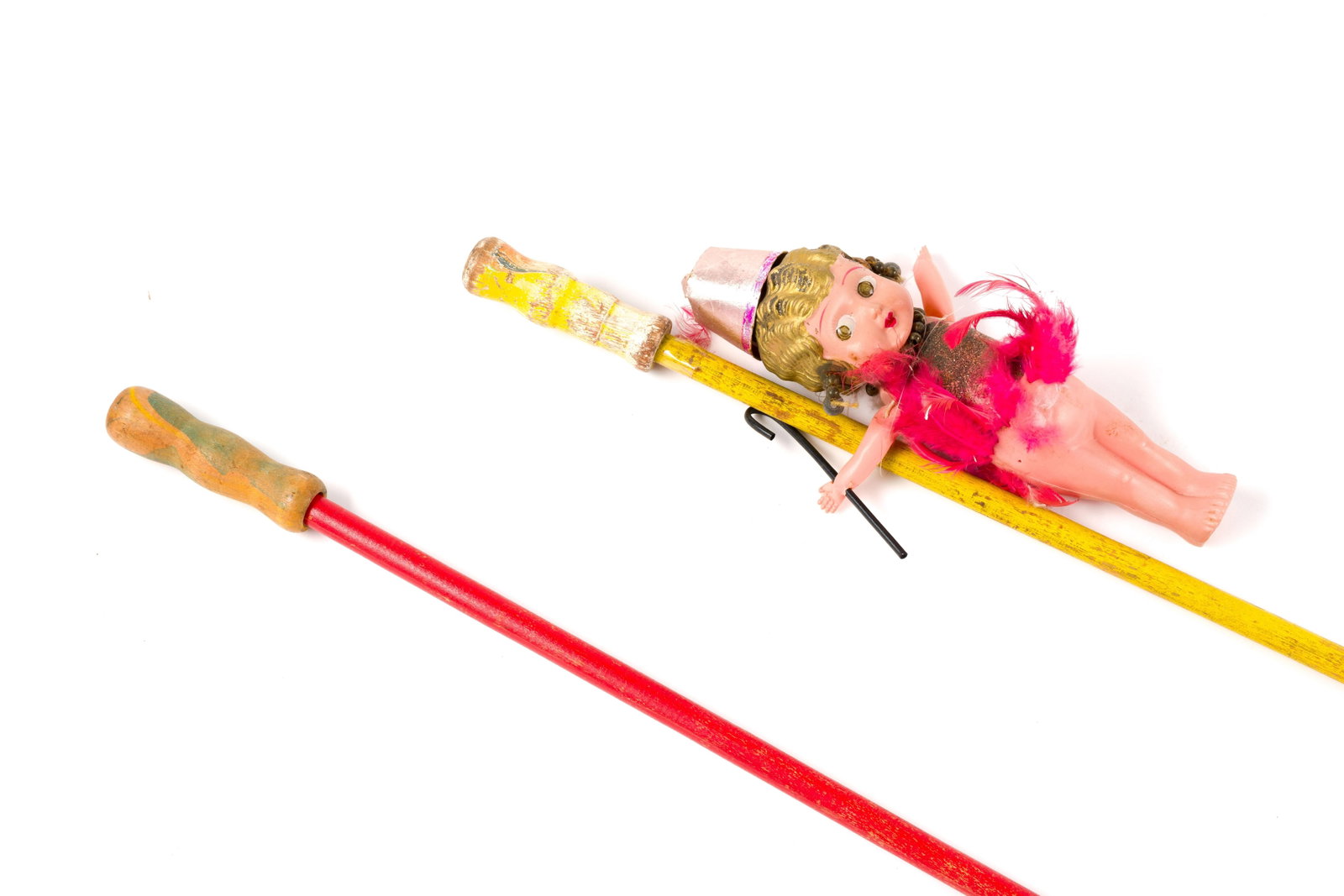 (Gilded Age) 2 Mid-Century Carnival Canes (1 of 2)