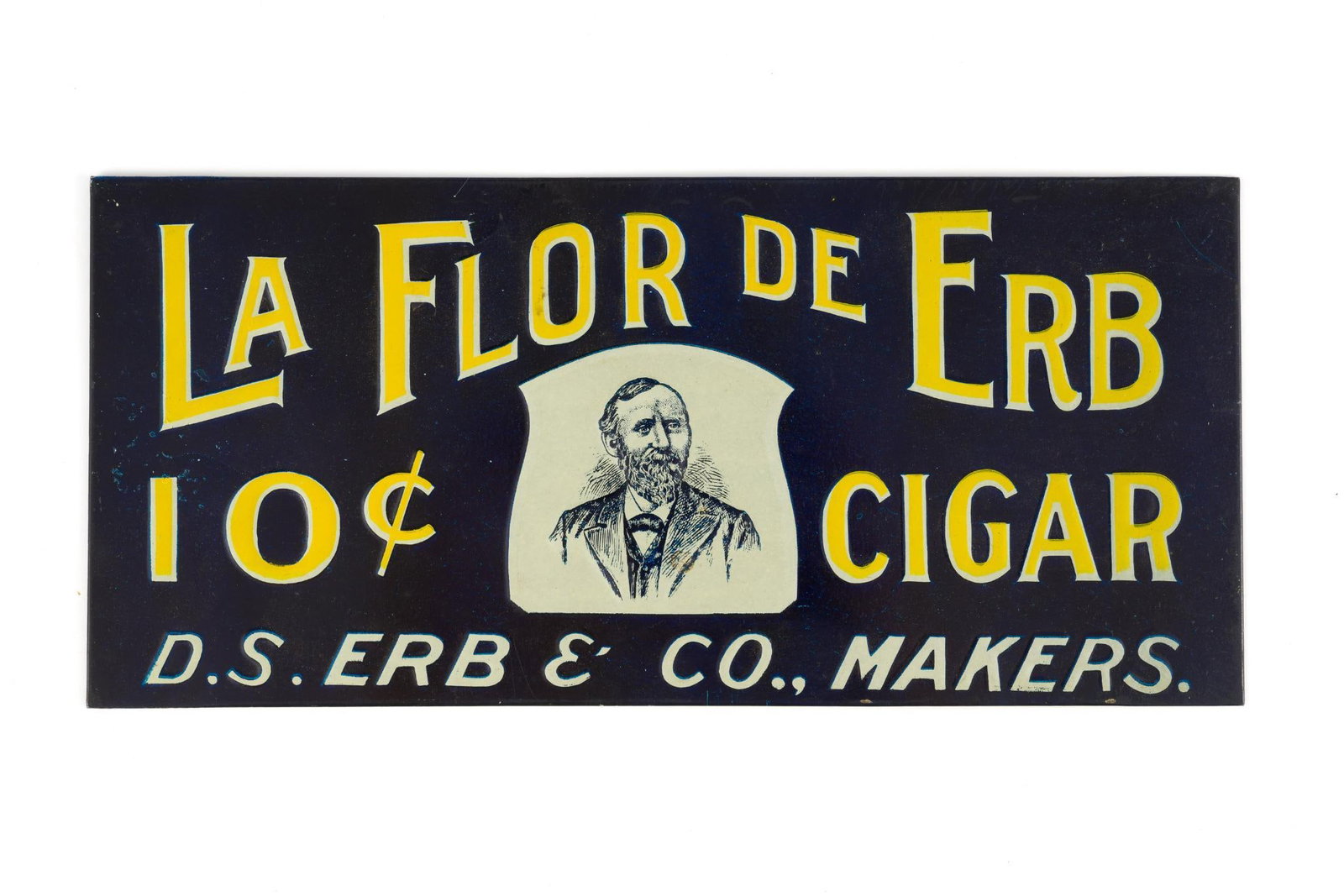 (Depression Era) La Flor de Erb Cigar Sign (1 of 2)