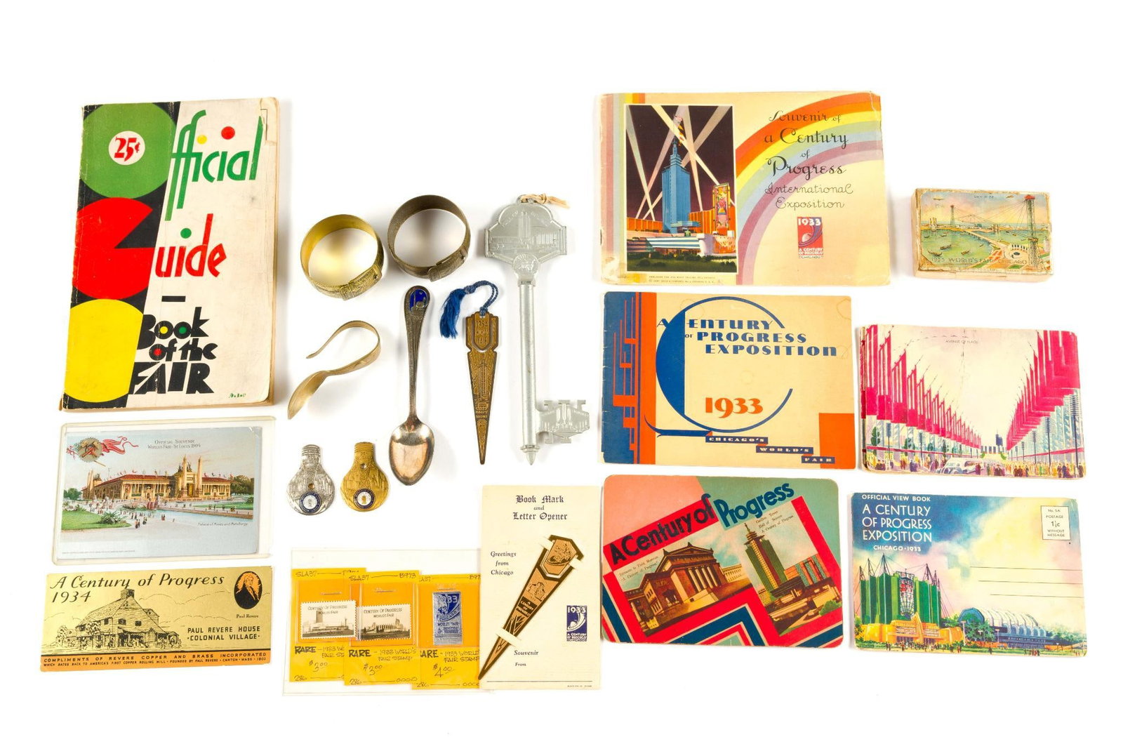 (Depression Era) 21 1933 Chicago World's Fair Souvenir (1 of 4)