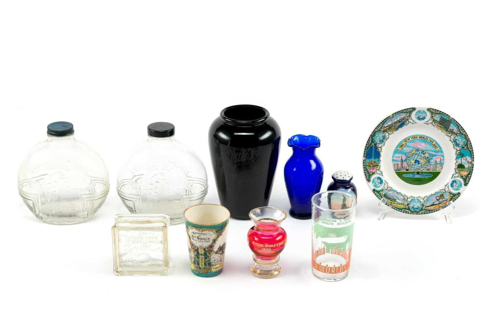 (Depression Era) 10 Glass World's Fair Souvenir (1 of 6)