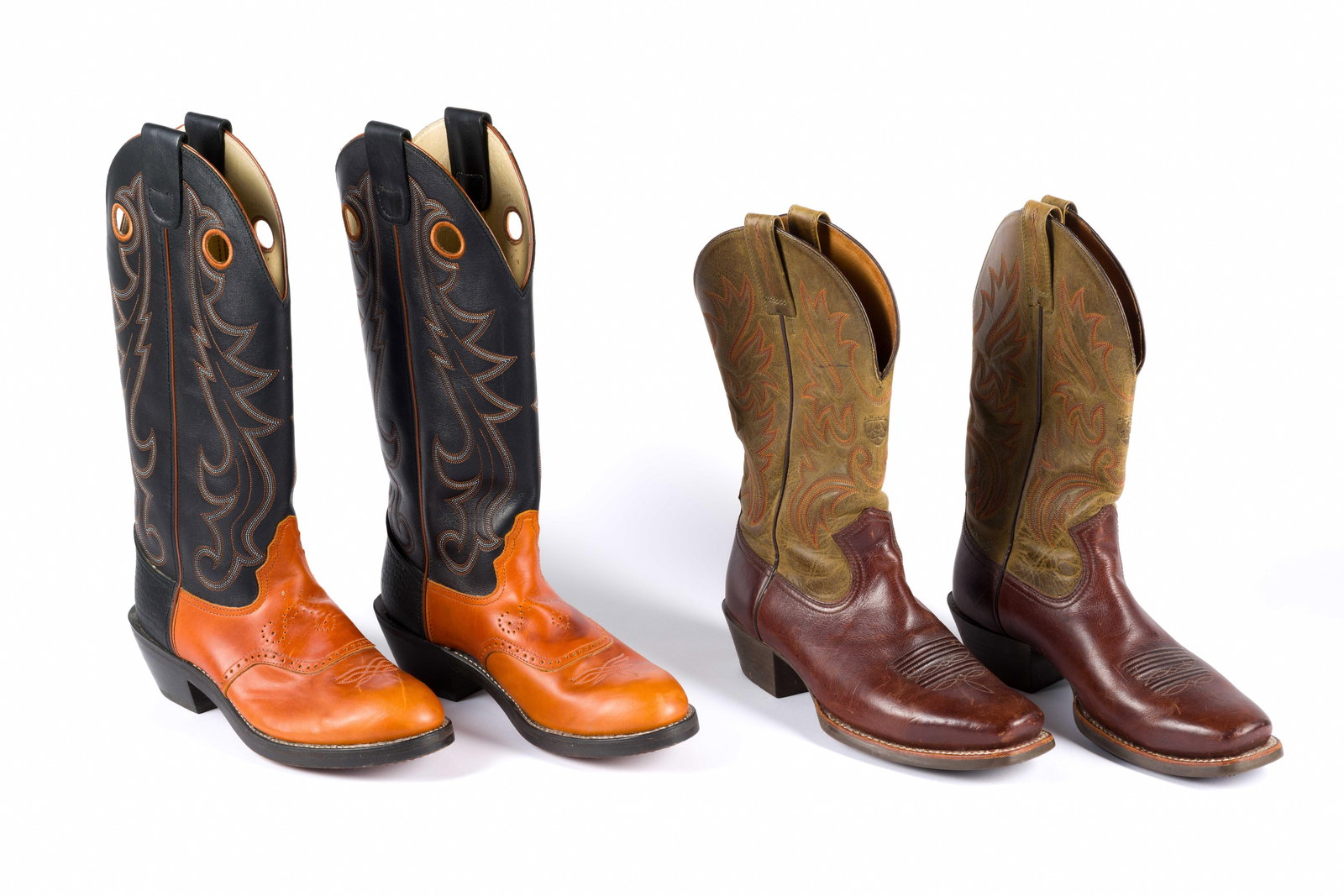 (Postwar Era) Two Pairs Cowboy Boots Including Durango (1 of 7)