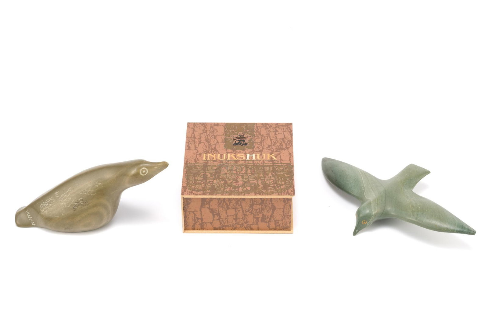 (Cold War Era) 3 Inuit Soapstone Carvings (1 of 8)