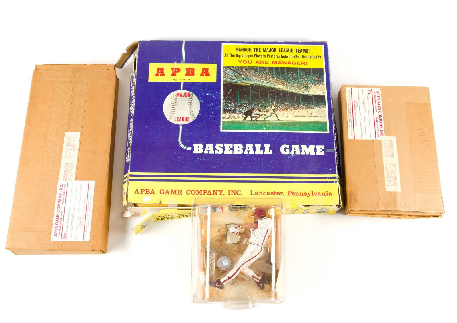 (Cold War Era) APBA Baseball Game & Baseball Figurine (1 of 5)