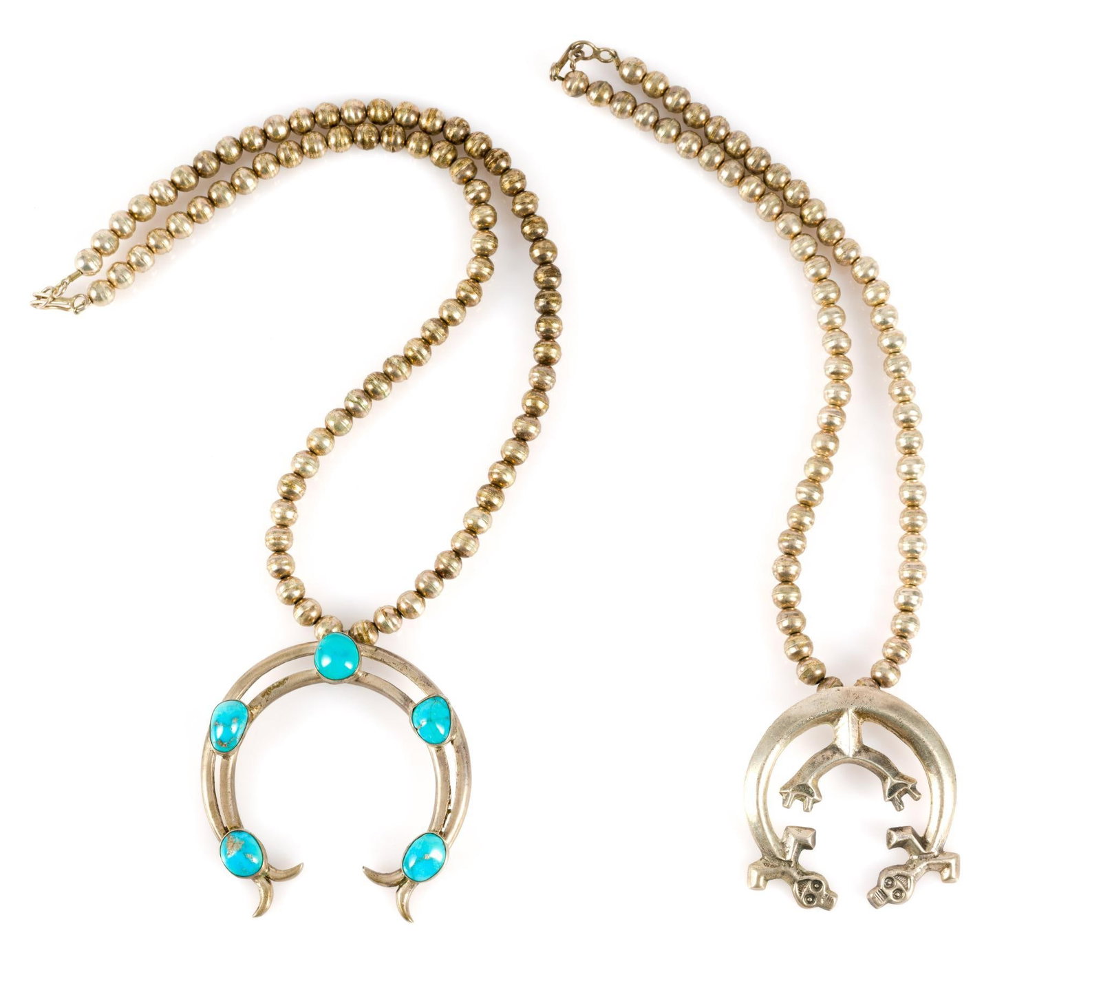 (Modern Era) 2 Sterling Silver Native American Naja Necklaces (1 of 5)