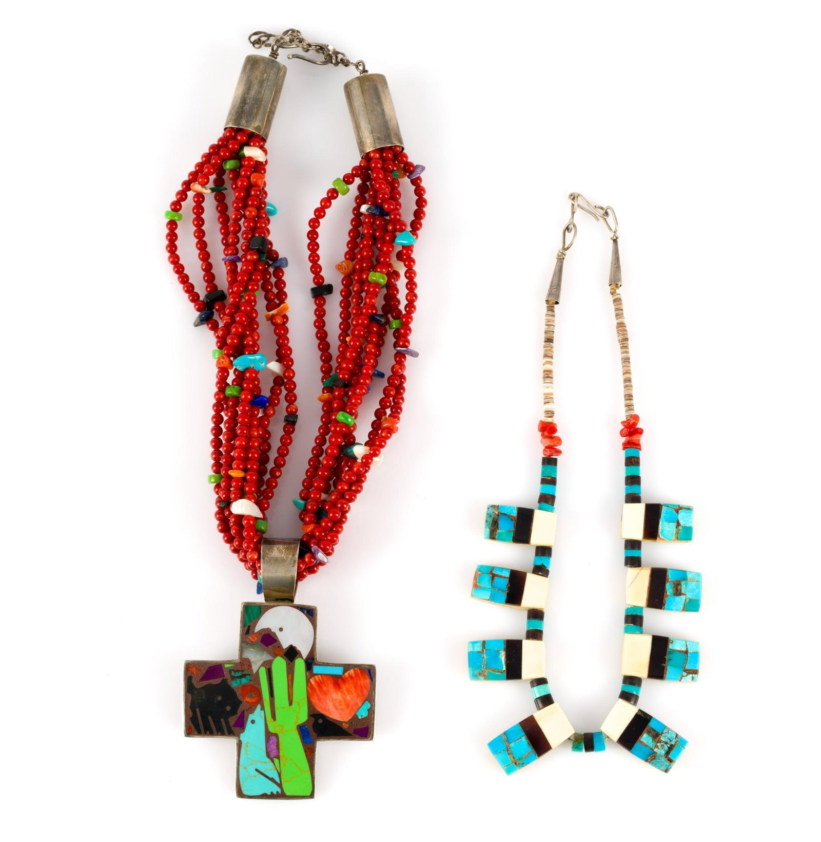 (Modern Era) 2 Beaded Native American Necklaces (1 of 5)