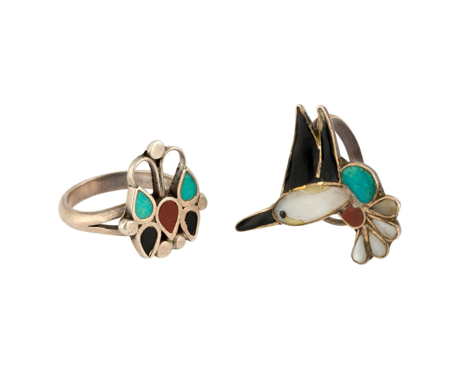 (Modern Era) 2 Native American Sterling Silver Rings (1 of 3)