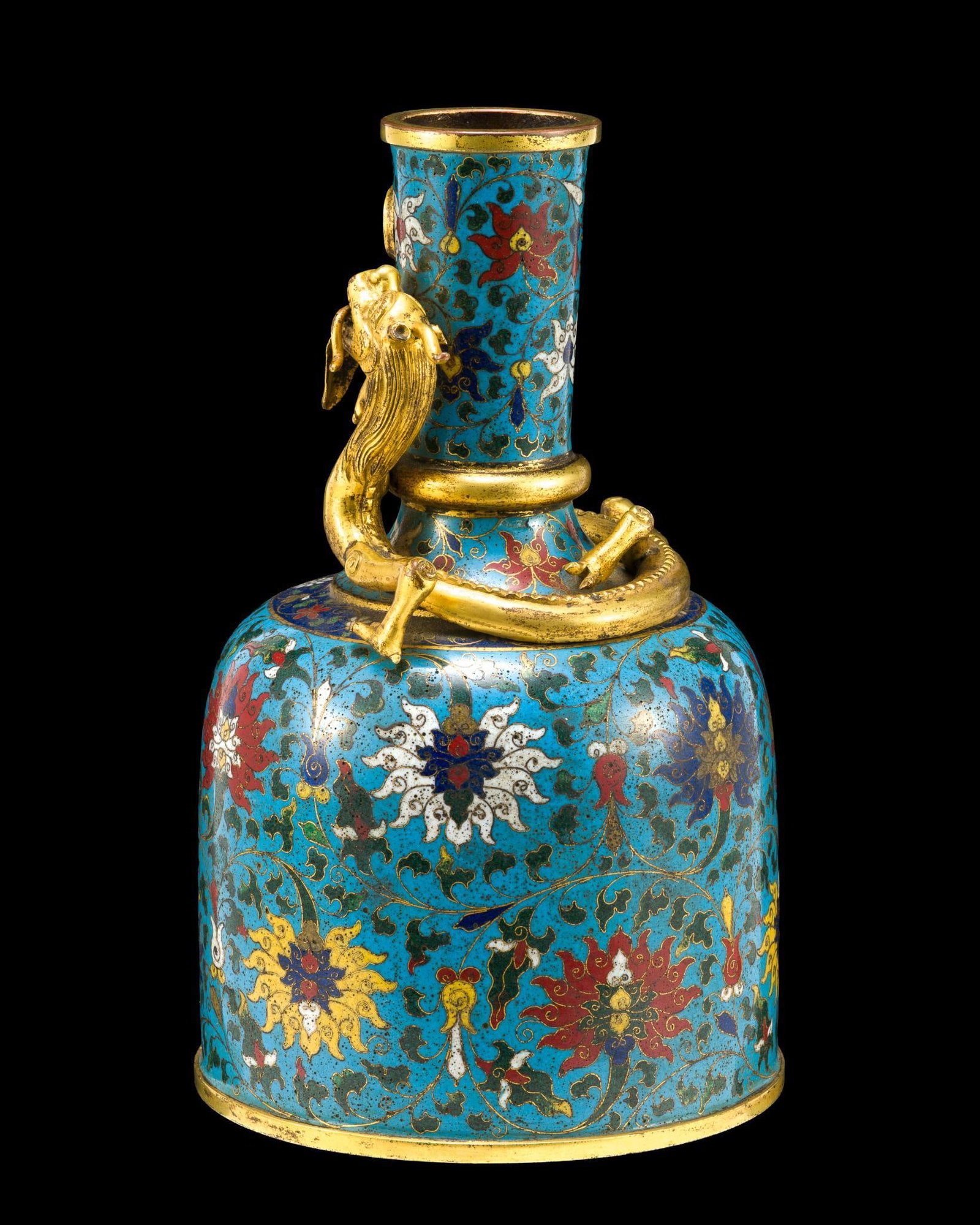 Chinese Cloisonne Enamel Mallet Vase With Jingtai Mark - 2