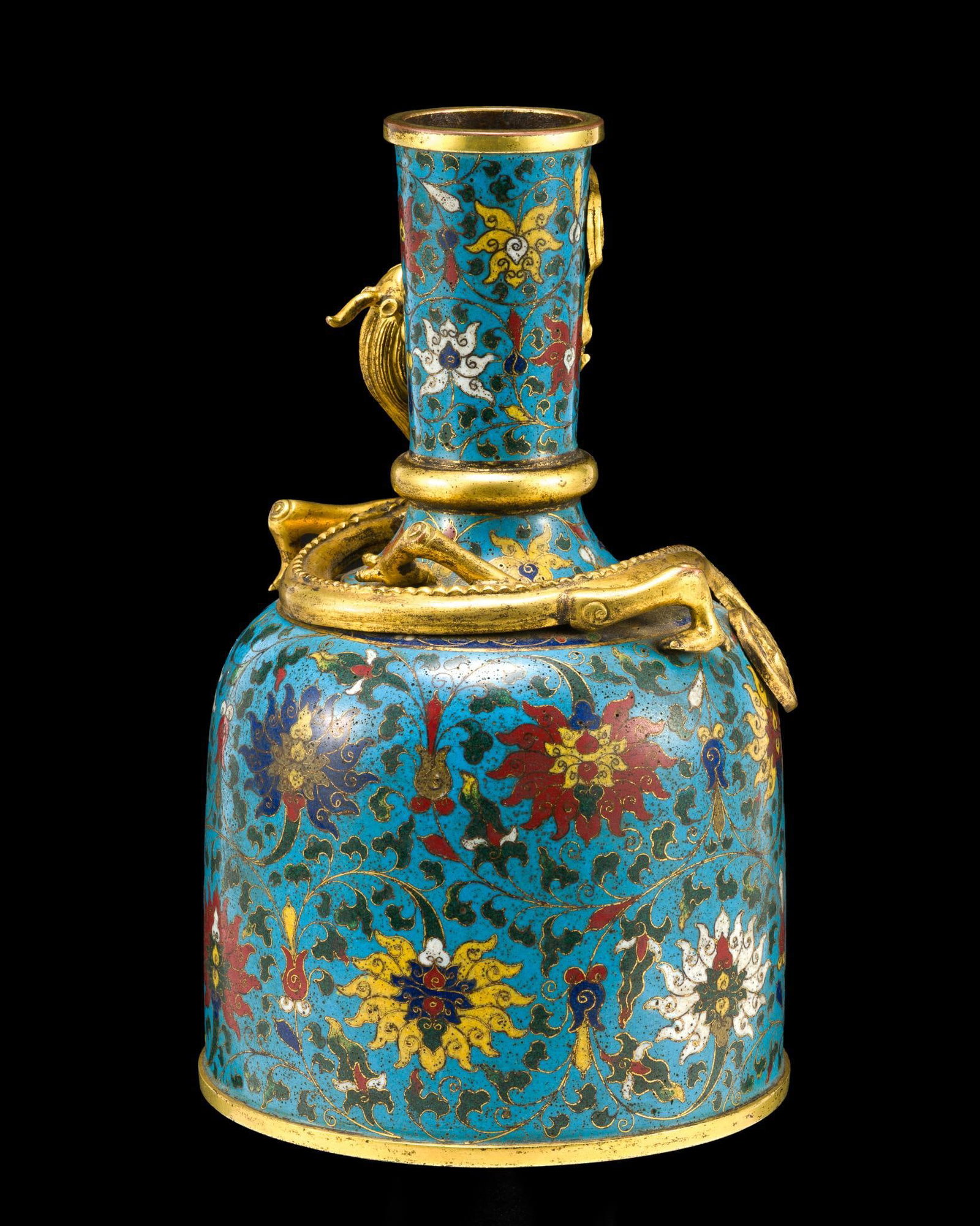 Chinese Cloisonne Enamel Mallet Vase With Jingtai Mark - 3