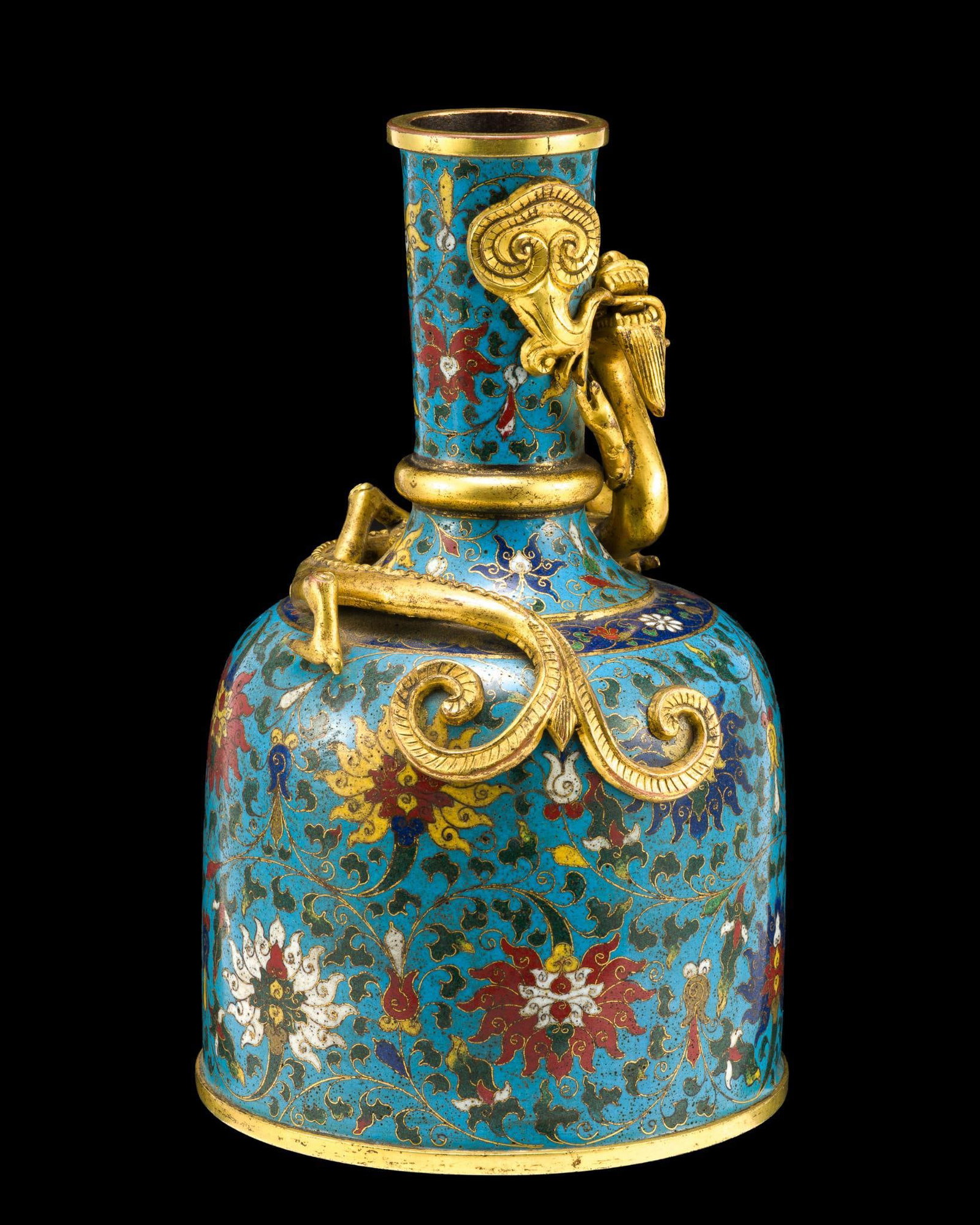 Chinese Cloisonne Enamel Mallet Vase With Jingtai Mark - 4