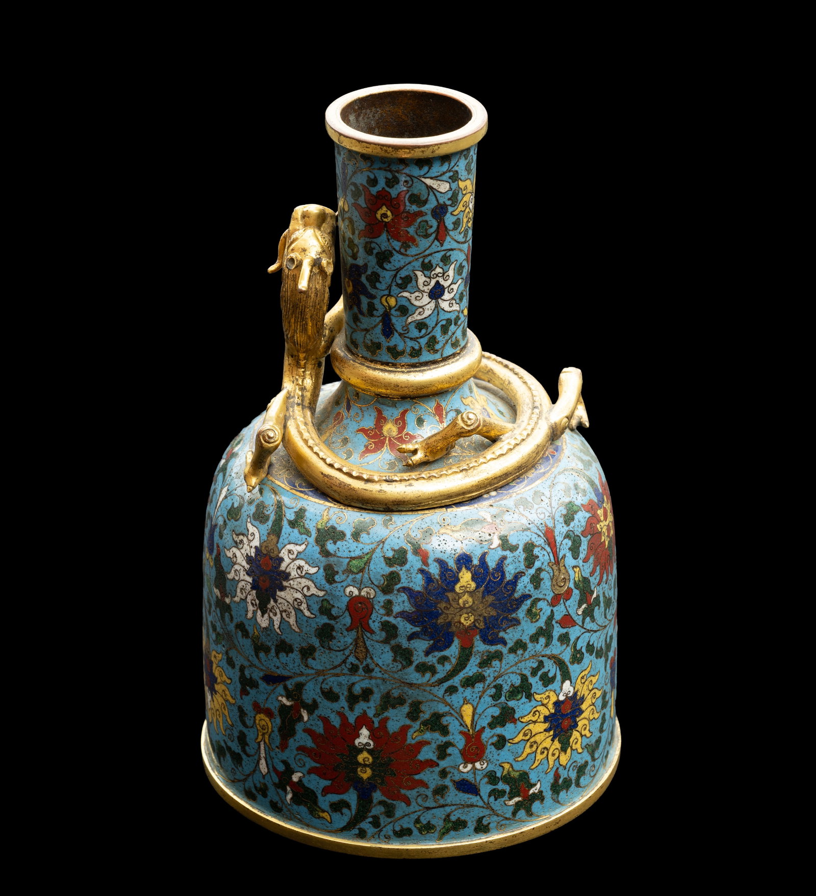 Chinese Cloisonne Enamel Mallet Vase With Jingtai Mark - 8