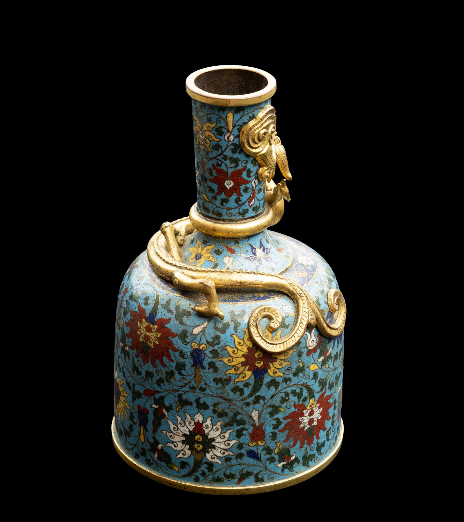 Chinese Cloisonne Enamel Mallet Vase With Jingtai Mark - 9