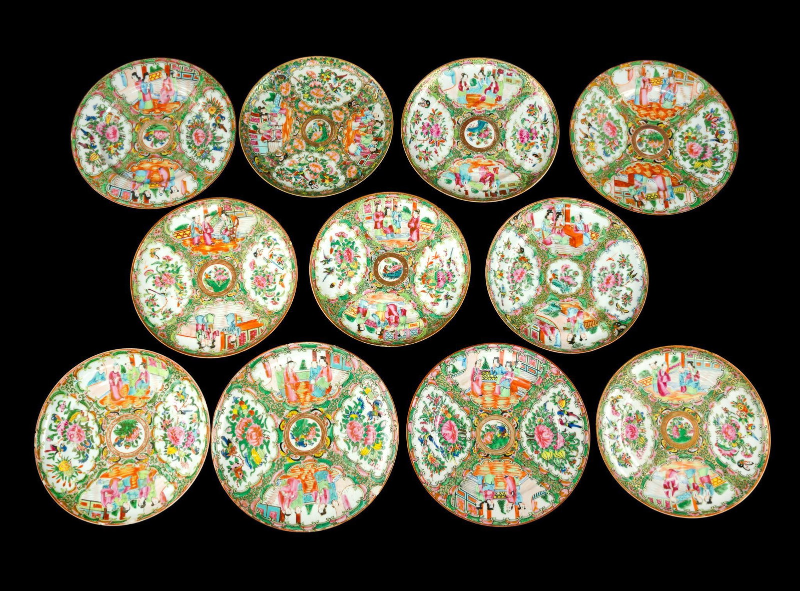 Antique Rose Medallion Plates Collection (1 of 9)
