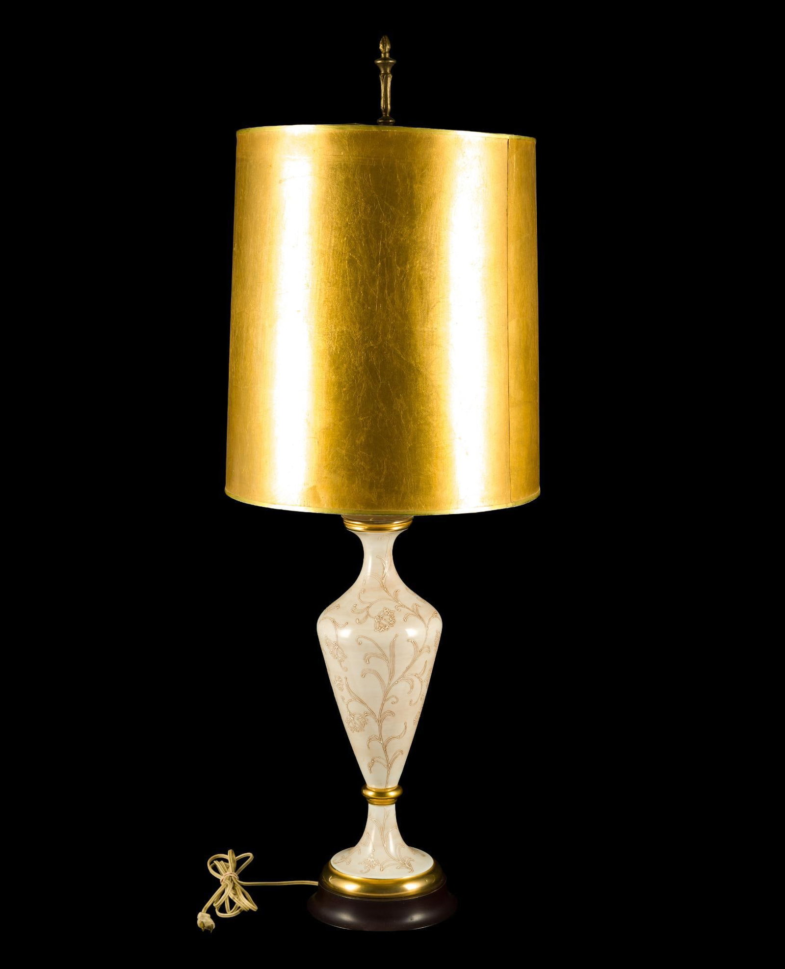 Mirage Porcelain Lamp w/ Gold Painted Shade (1 of 3)