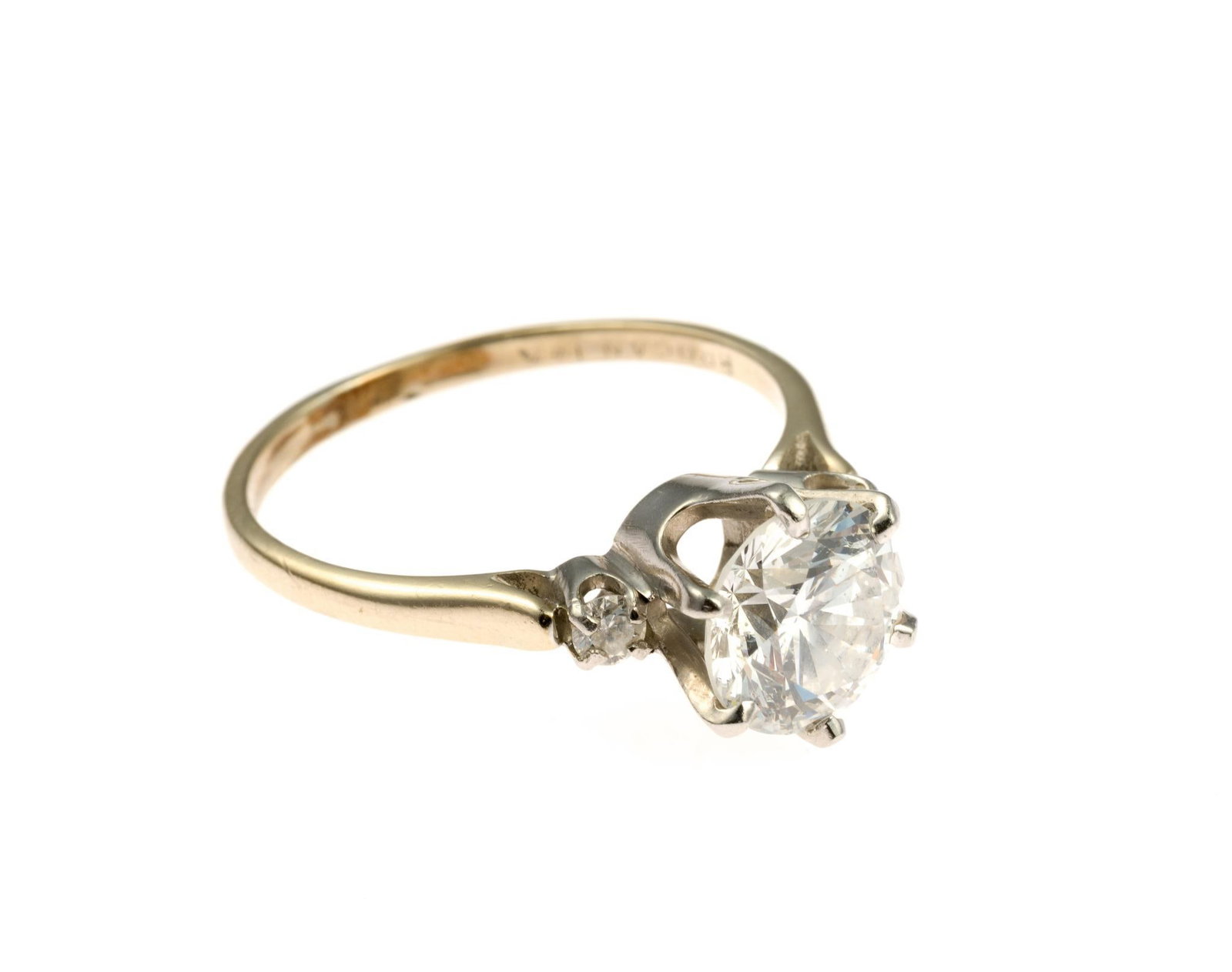 14K Gold and 2.07 Ct Diamond Ring (1 of 5)