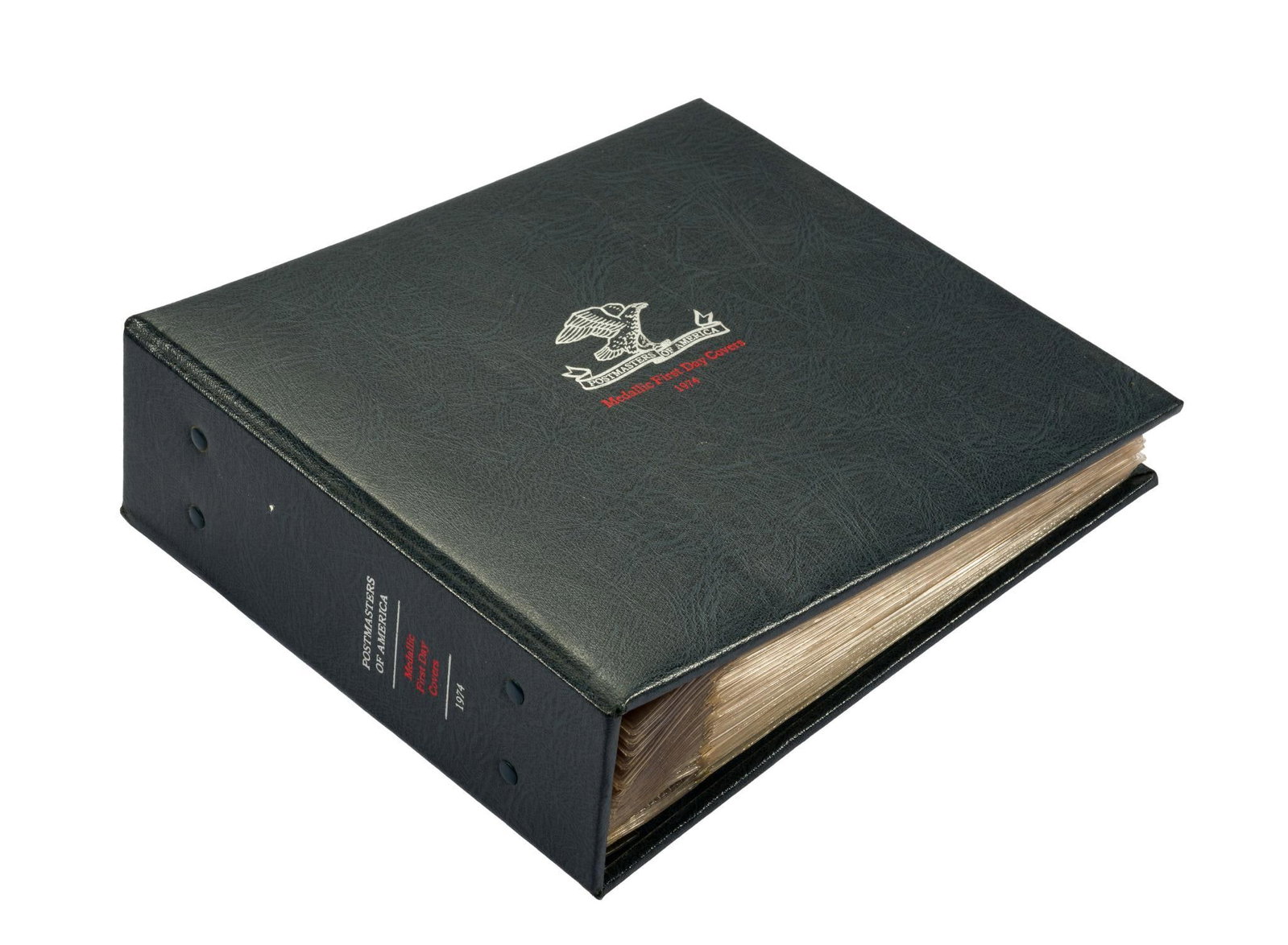 1974 Sterling Silver Medallic First Day Covers: The Postmasters Of America book contains twenty one sterling silver medallions with weight of 25.7 grams each.