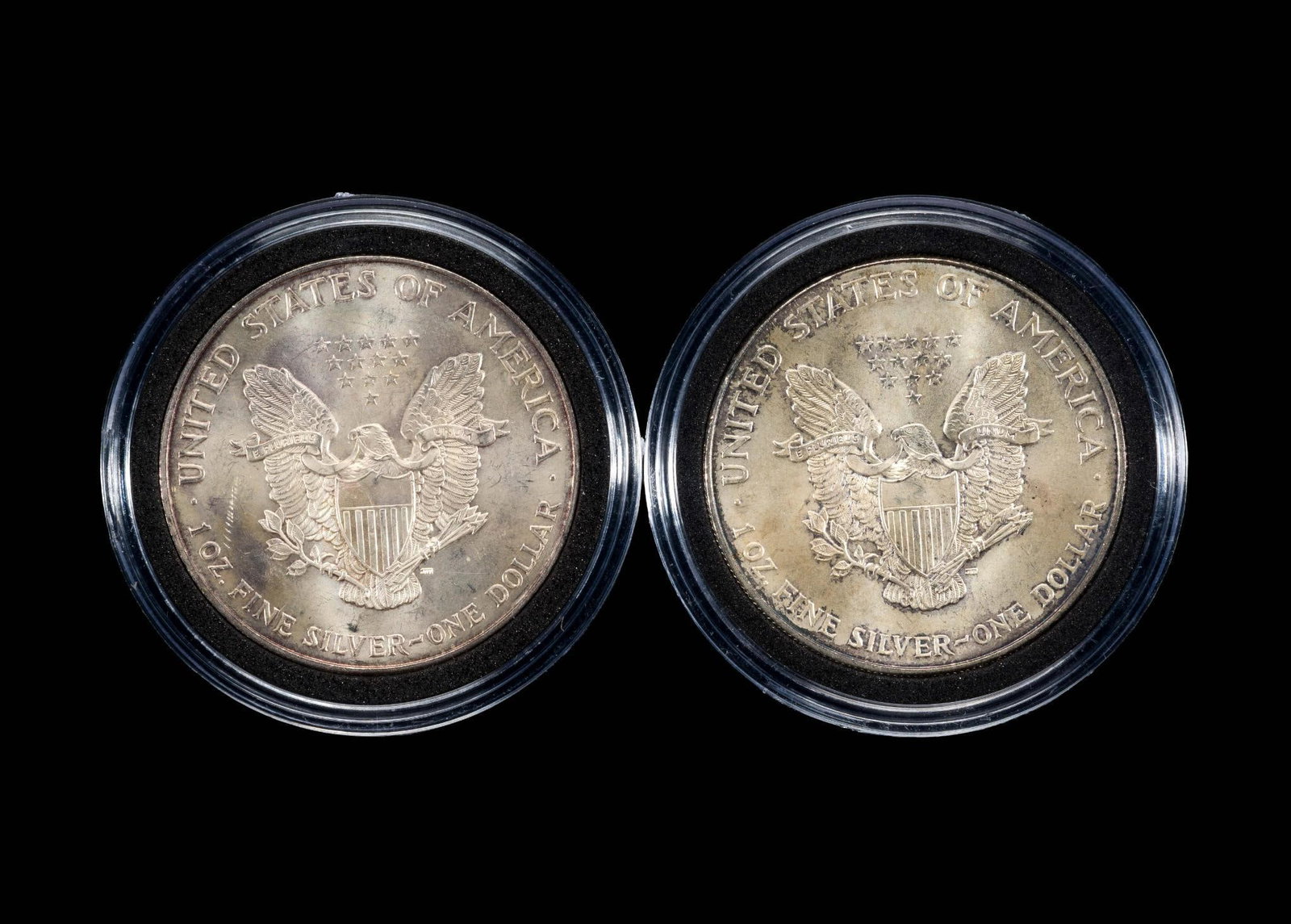 Two American Eagle Silver Dollars - 2