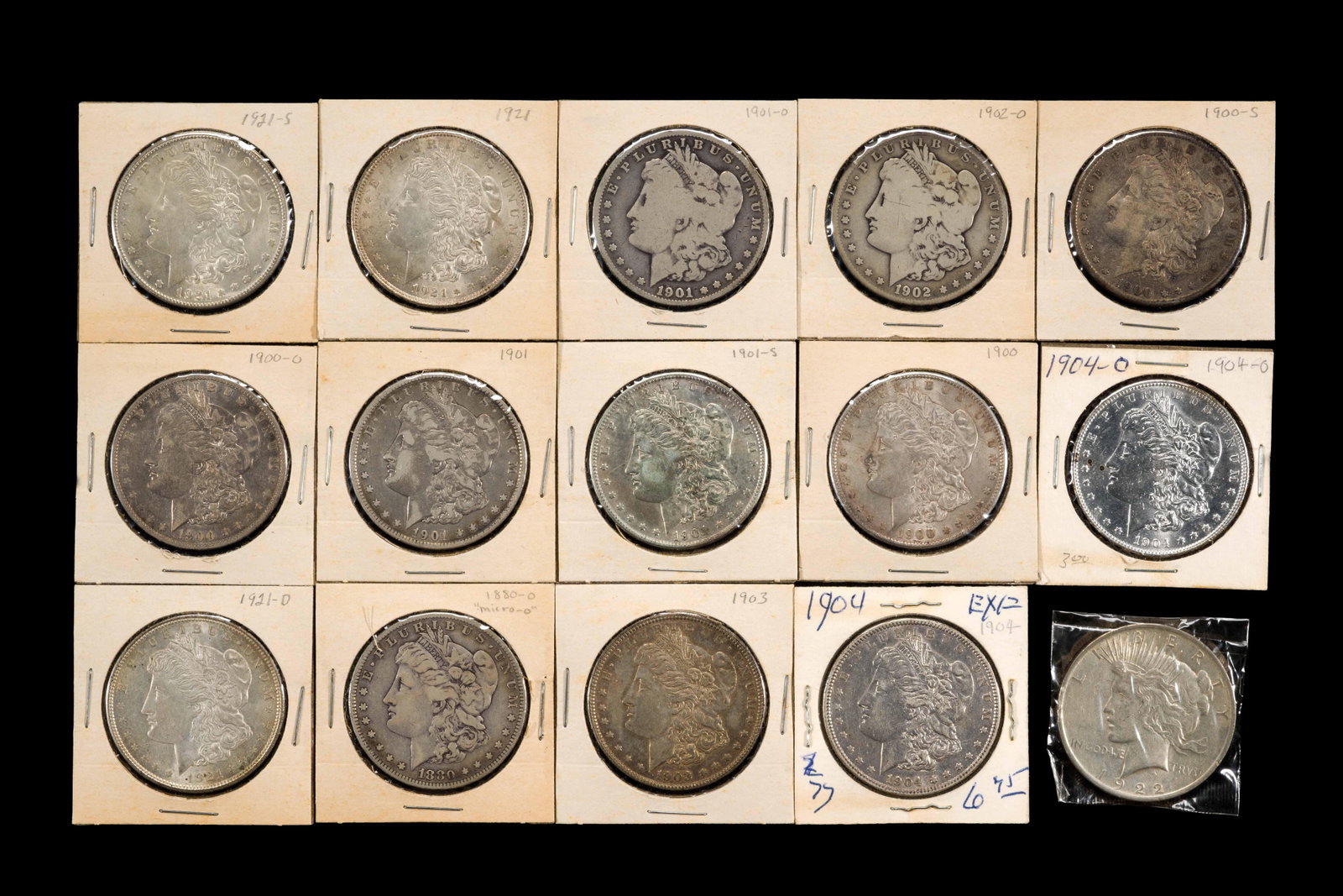 Morgan Silver Dollar Series Fourteen Coins (1 of 2)