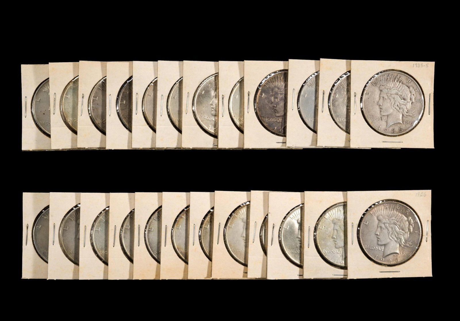 Full Set of Silver Peace Dollars (1 of 5)