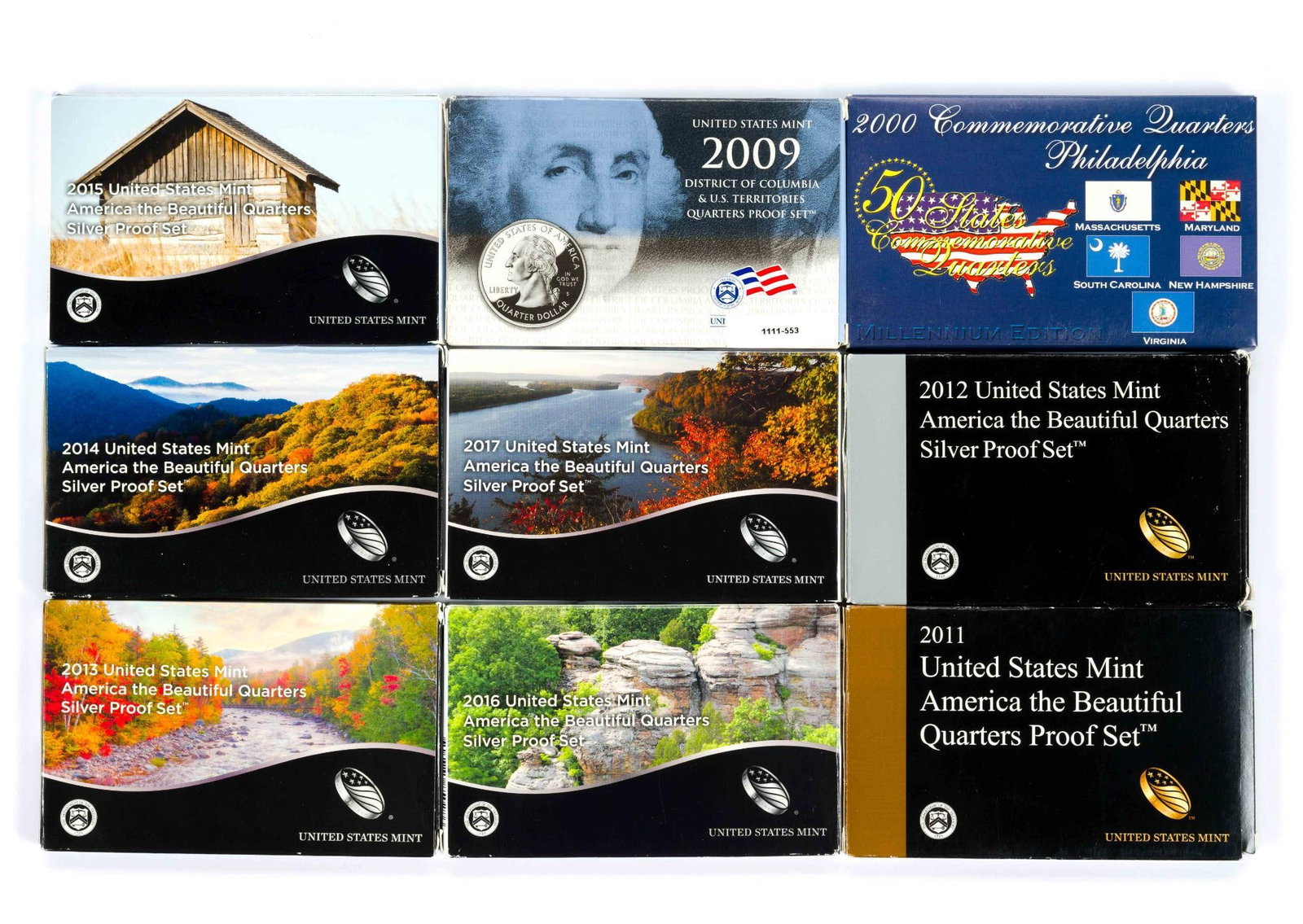 Proof Quarter Sets With Most Being Silver (1 of 1)