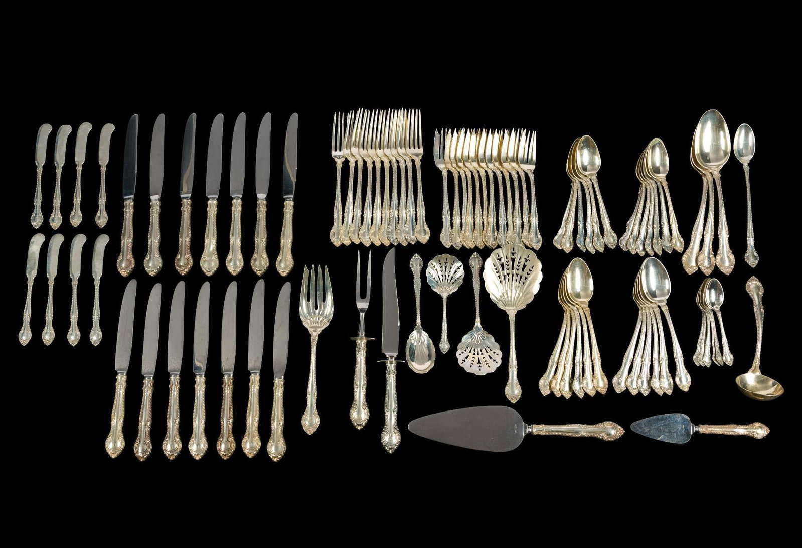 89 Piece Sterling Silver Gorham Flatware Service (1 of 5)