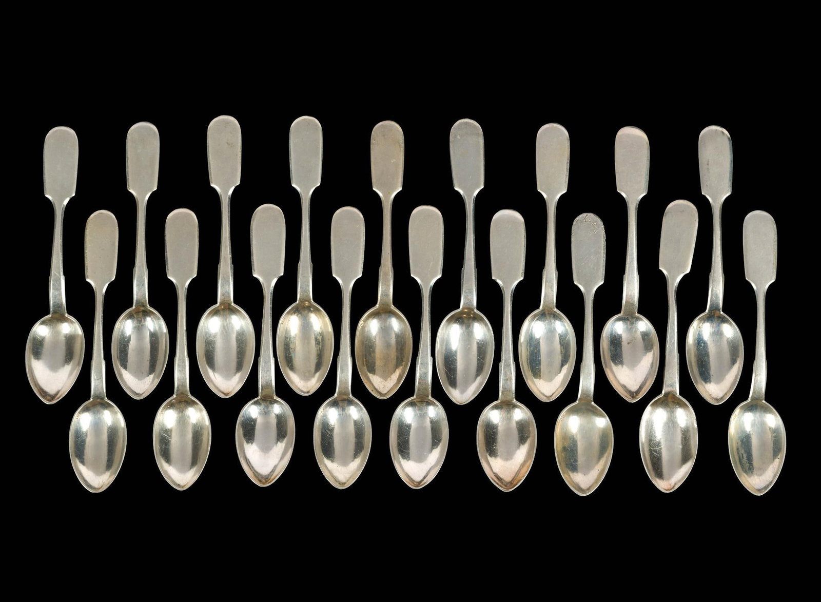 Eighteen Russian Silver Spoons (1 of 4)