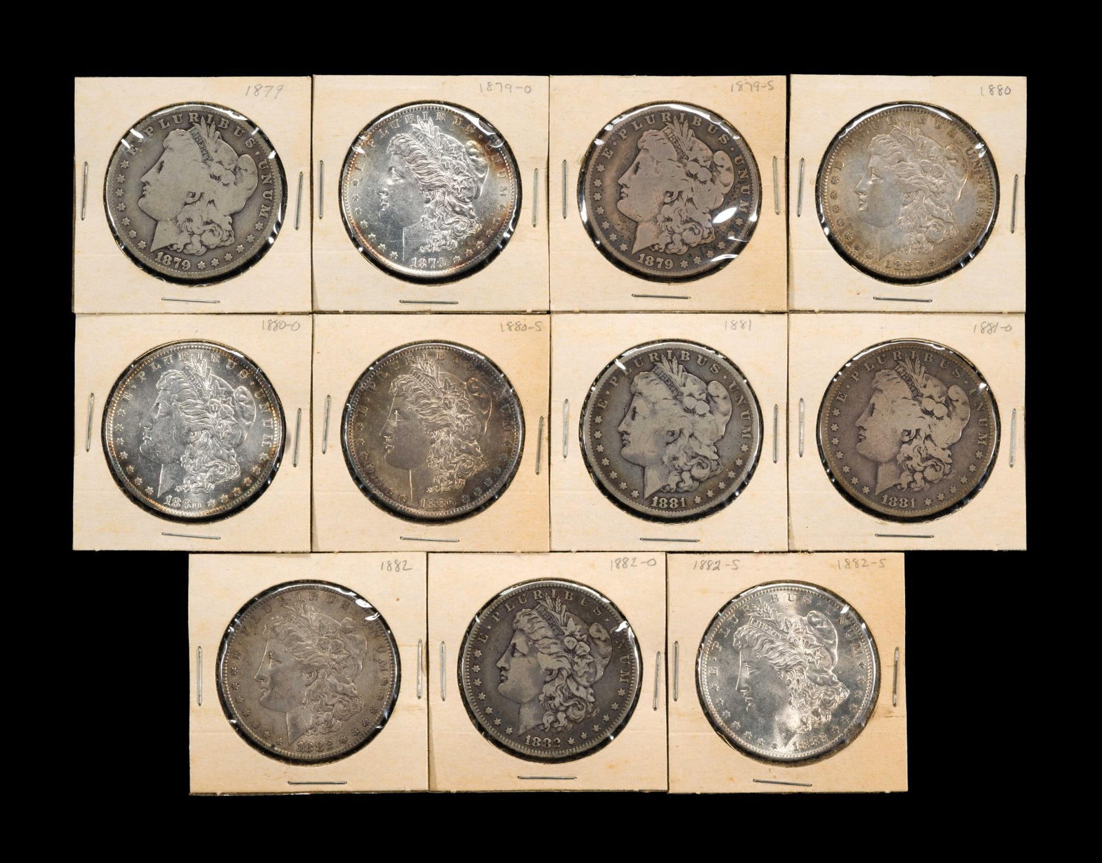 Morgan Silver Dollar Series Eleven Coins (1 of 2)