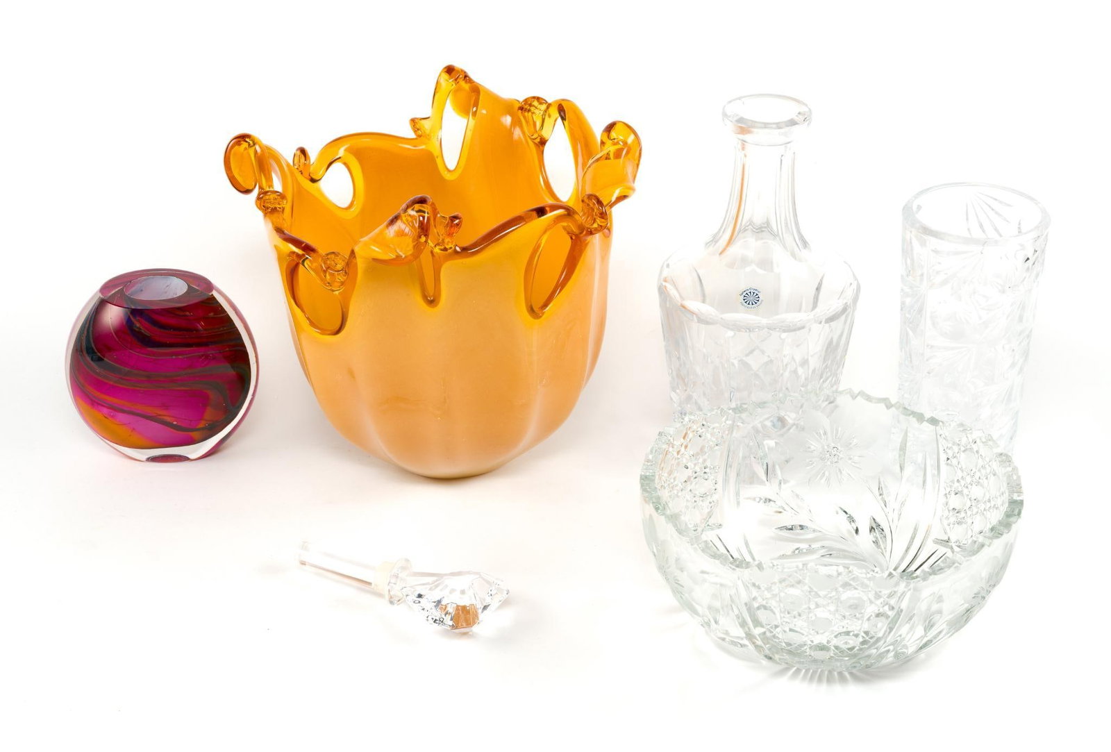4 Crystal and Glassware Incl. Murano (1 of 9)