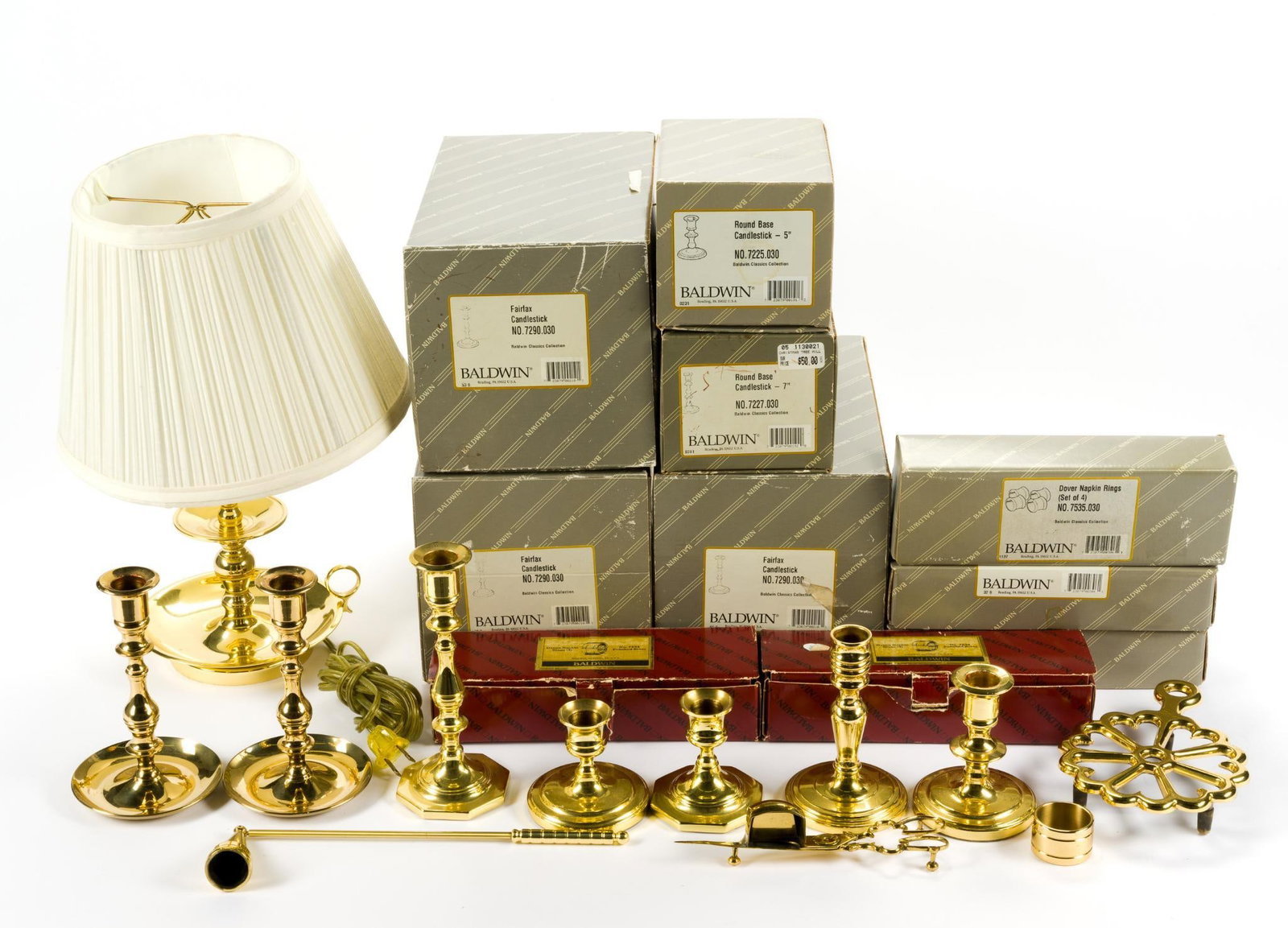 22 Baldwin Brass Incl. Candlesticks (1 of 8)