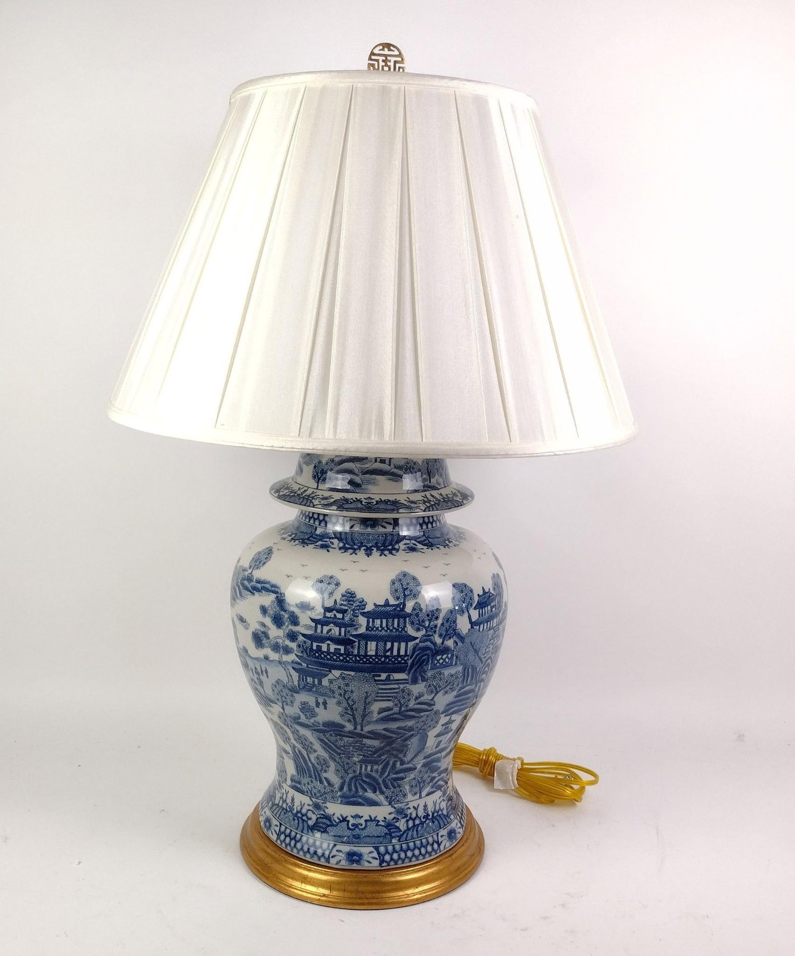Blue & White Porcelain Table Lamp (1 of 5)