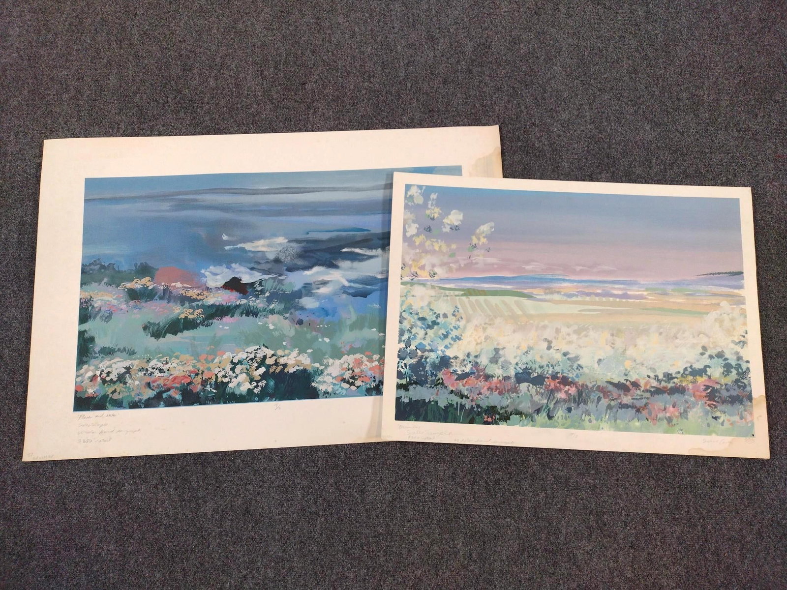2 Pcs Sidonie Caron Art Incl "Blossom Time" (1 of 7)