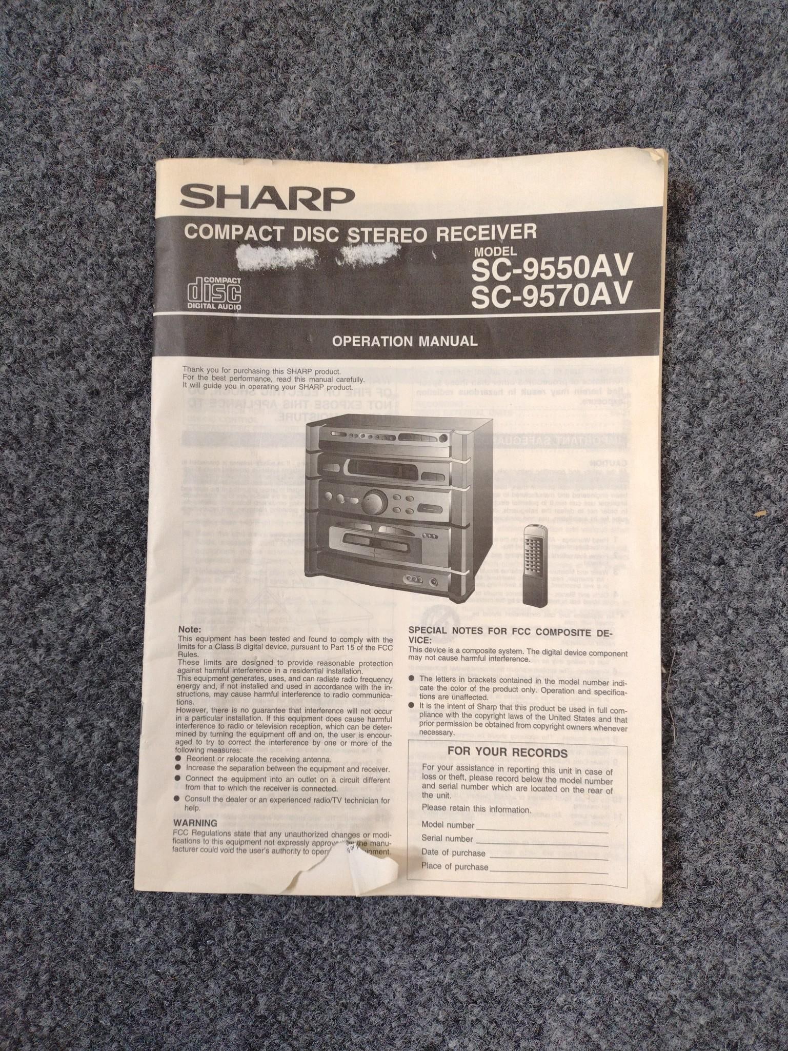 Sharp Hi-Fi System - 5