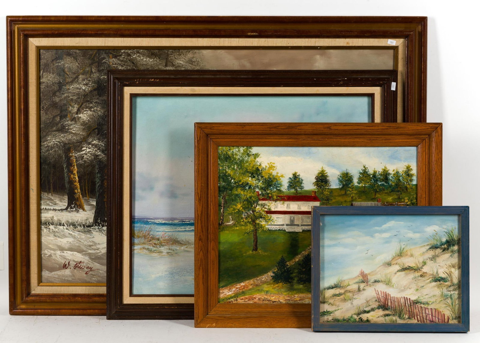 4 Framed Paintings (1 of 13)
