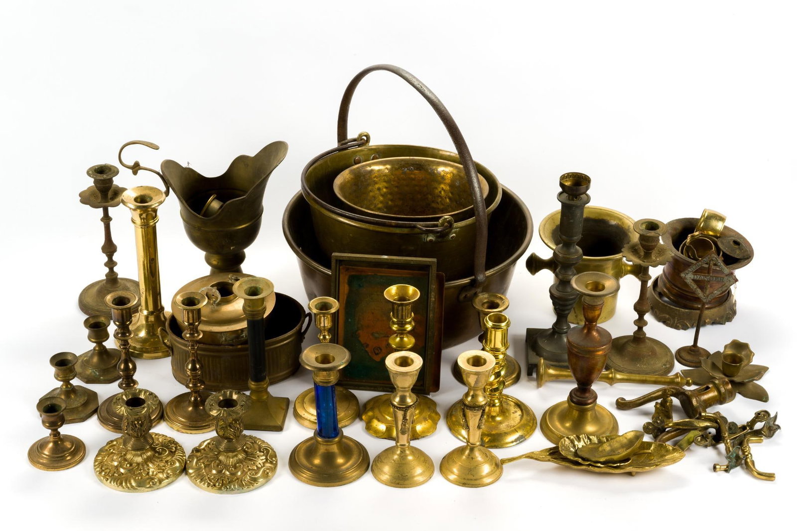 Brass Candlesticks, Buckets, and More (1 of 7)