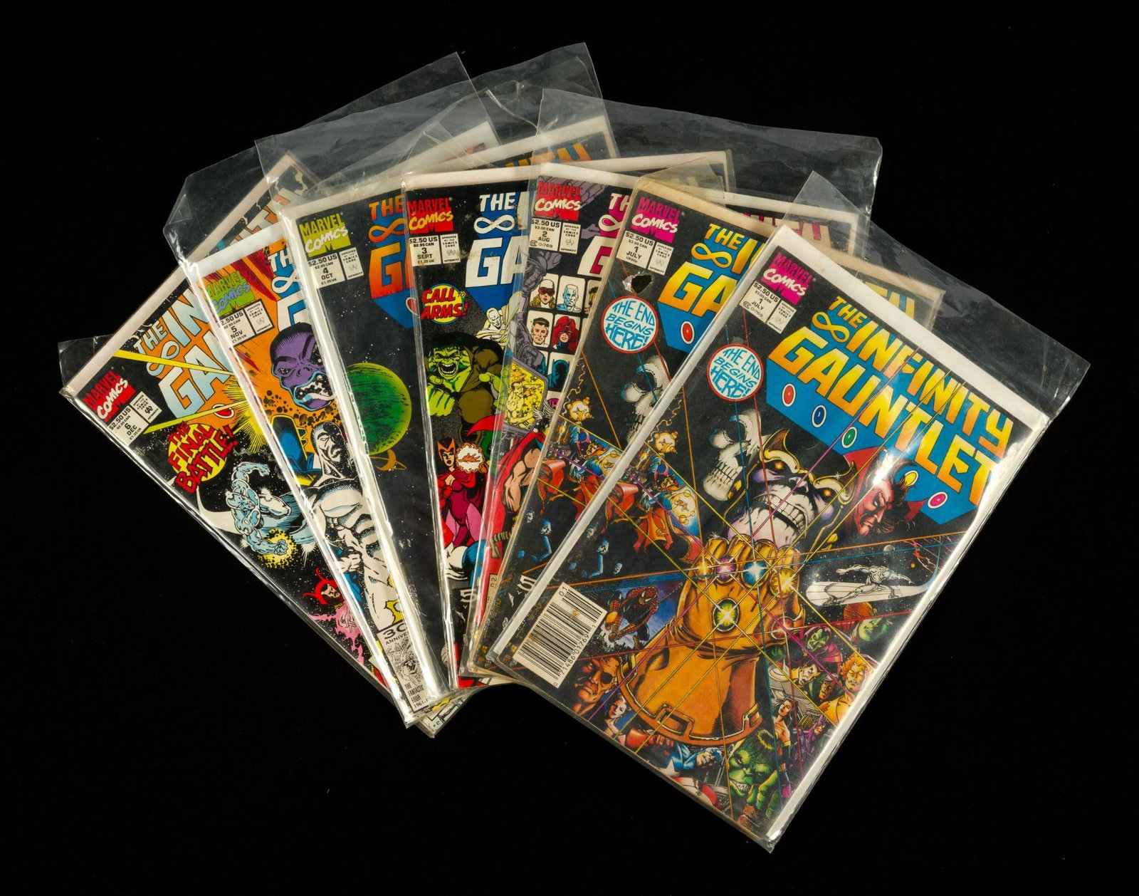 7 Marvel Comics: All The Infinity Gauntlet. 