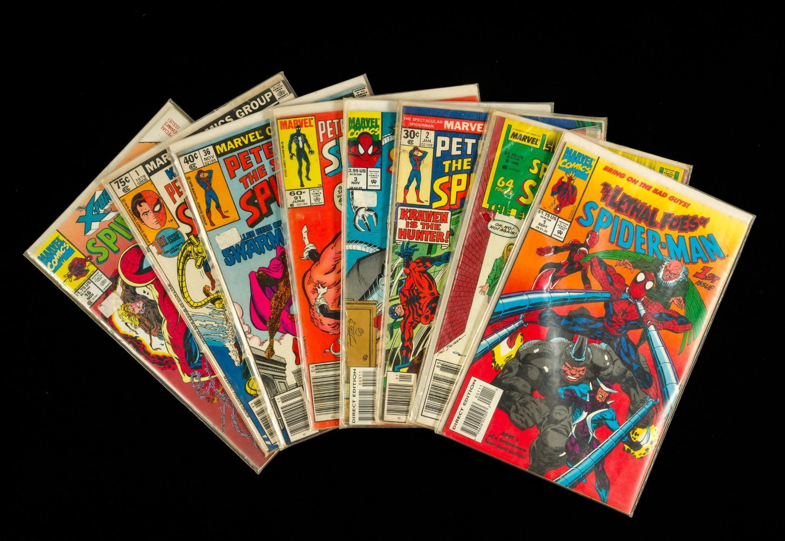8 Spider Man Marvel Comics: Includes first issues. 