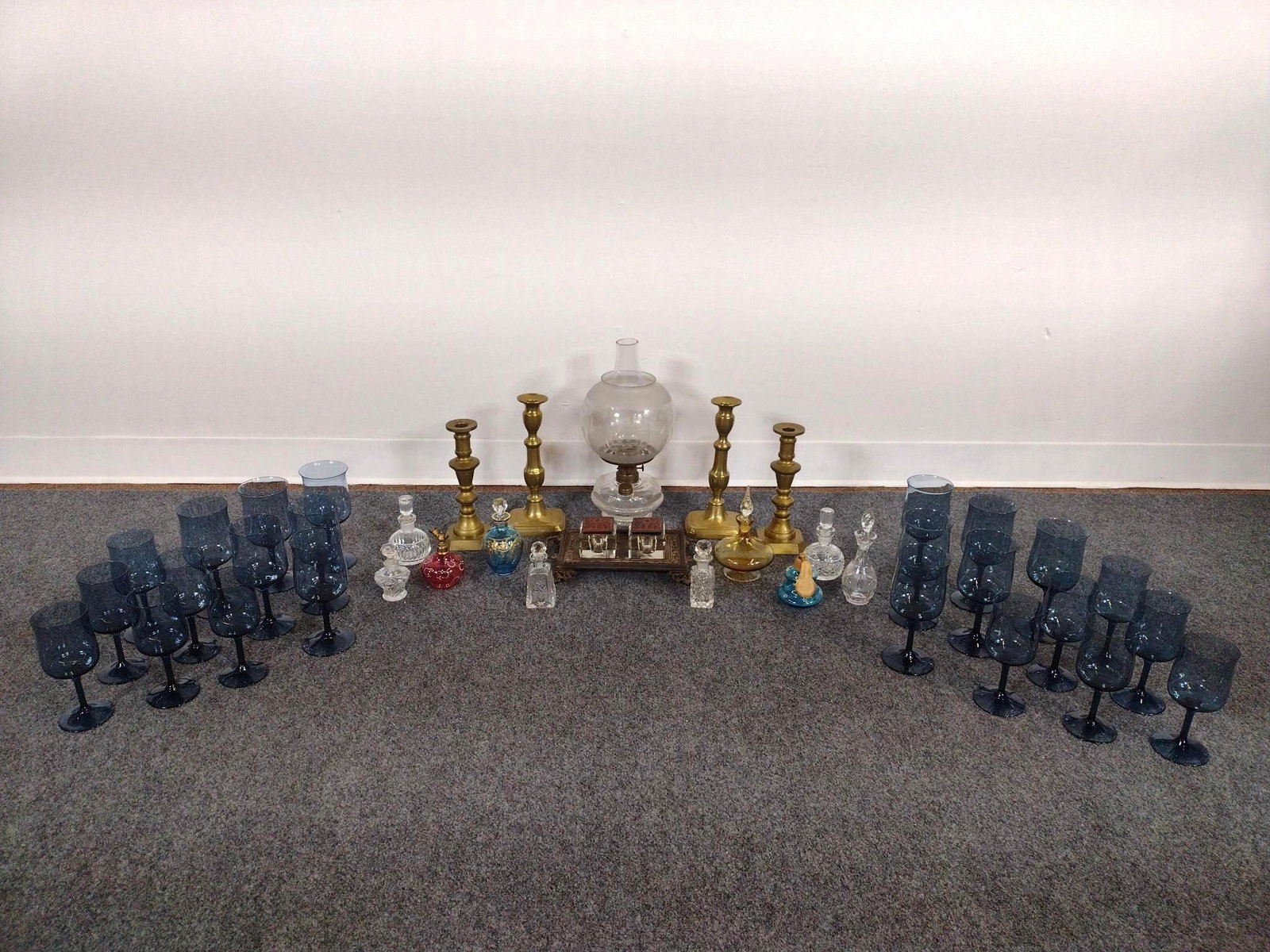 Brass and Glassware incl. Lenox Stemware (1 of 9)