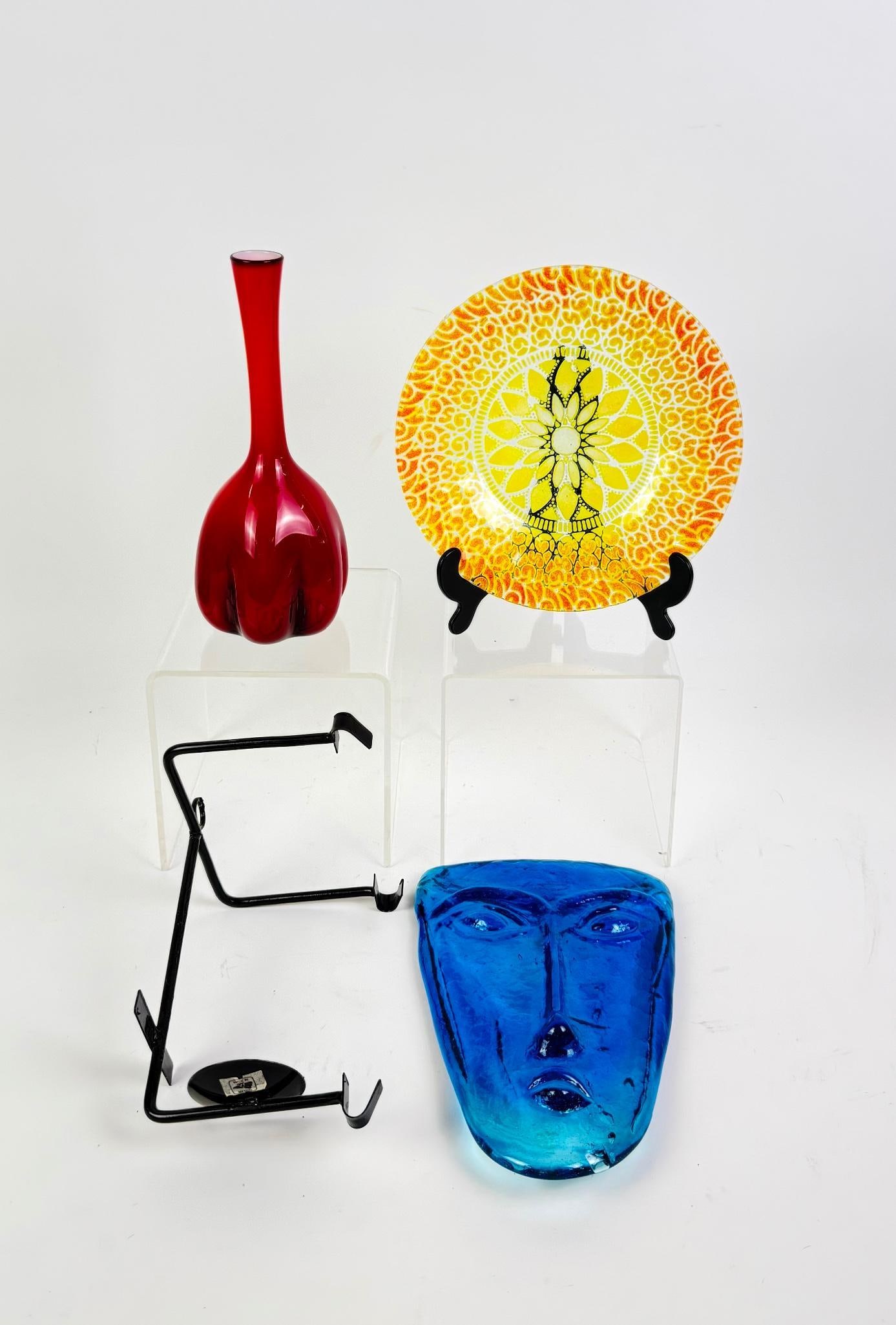 4 Pieces Art Glass Incl. Sydenstricker (1 of 4)