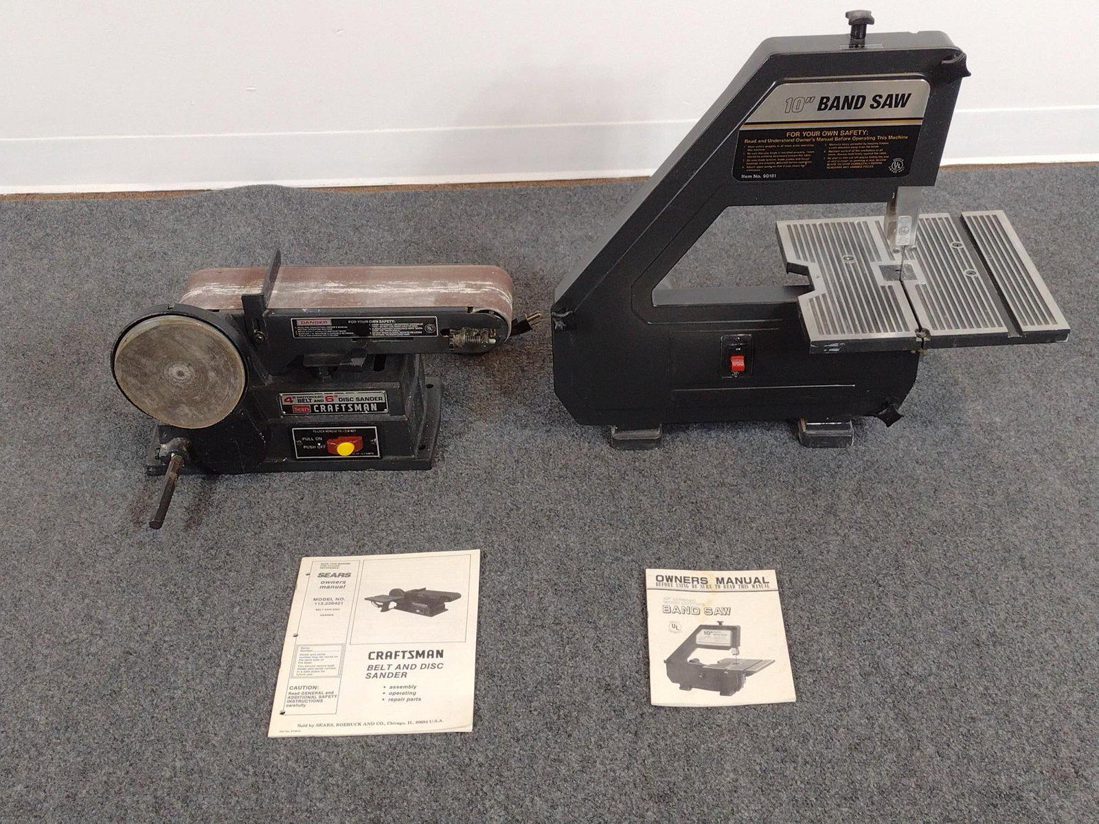 10" Band Saw, Craftsman Belt and Disc Sander (1 of 6)