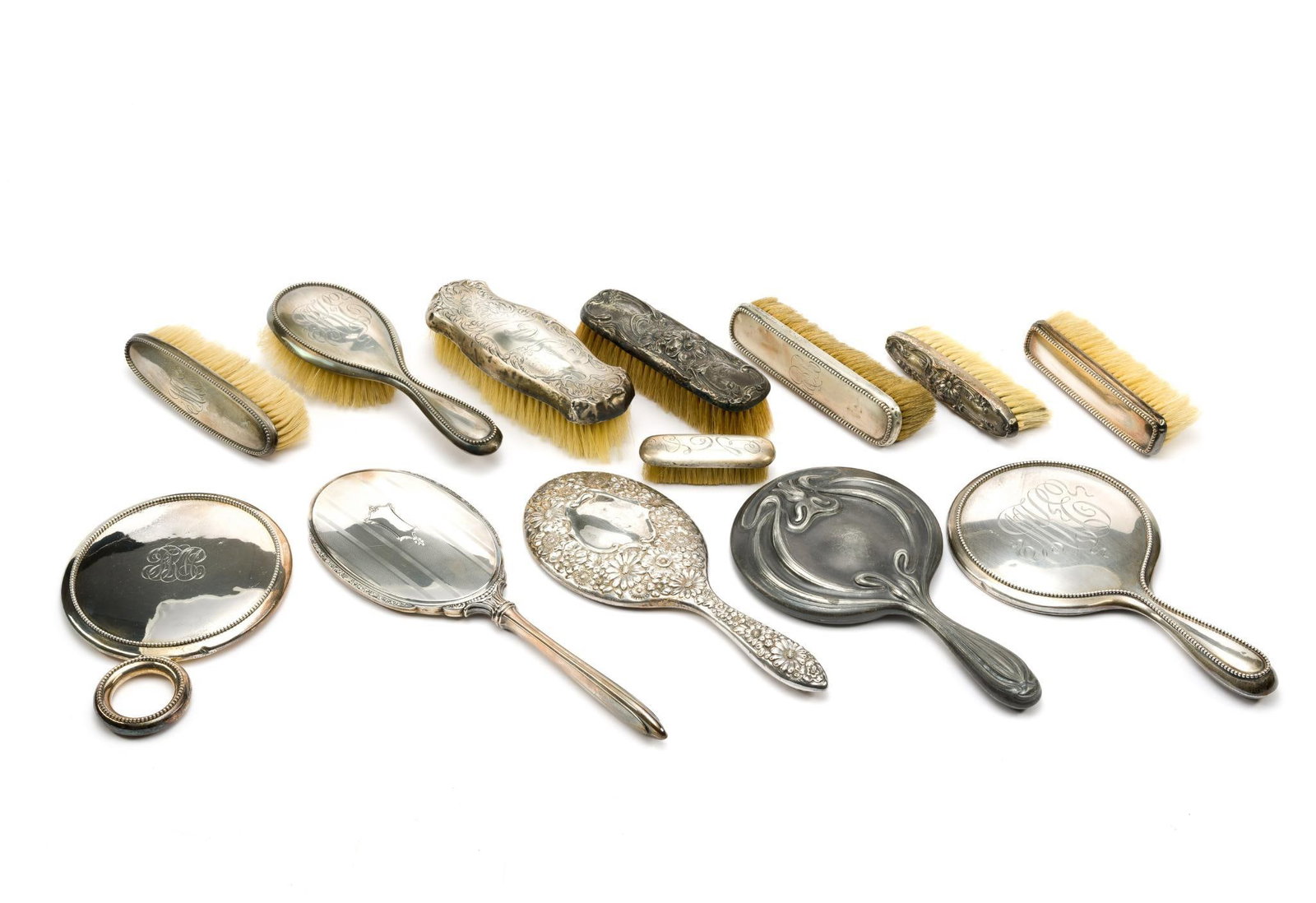 Eleven Pieces Sterling Silver Vanity Items (1 of 7)